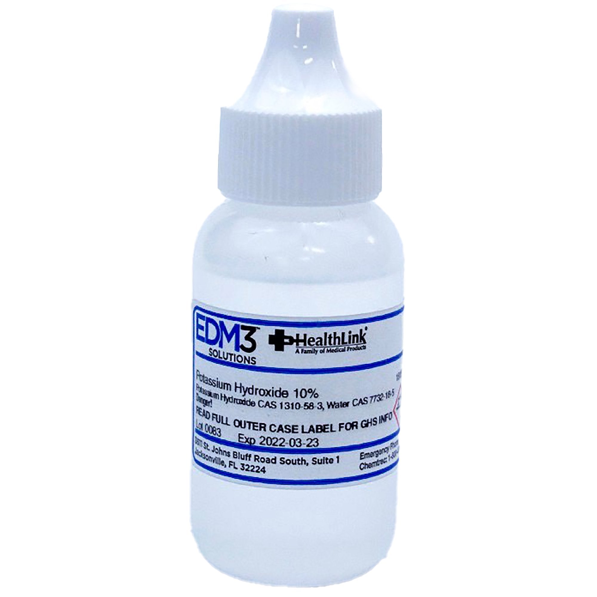 EDM 3 Potassium Hydroxide, 30 mL Squeeze Bottle