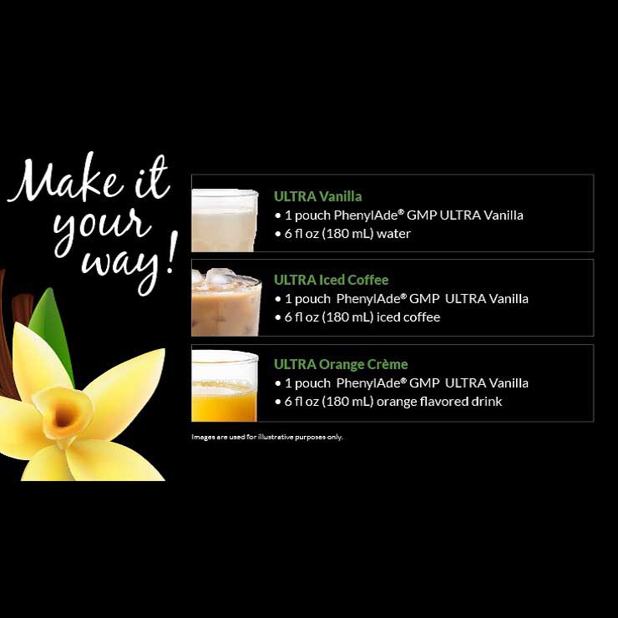 Oral Supplement PhenylAde® GMP ULTRA Vanilla Flavor Powder 1.2 oz. / 33.4 Gram Individual Packet - image 2