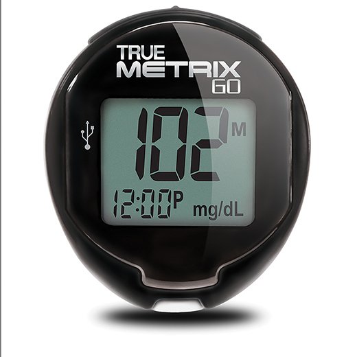 Blood Glucose Meter TRUE METRIX GO® 4 Second Results Stores up to 500 Results No Coding Required