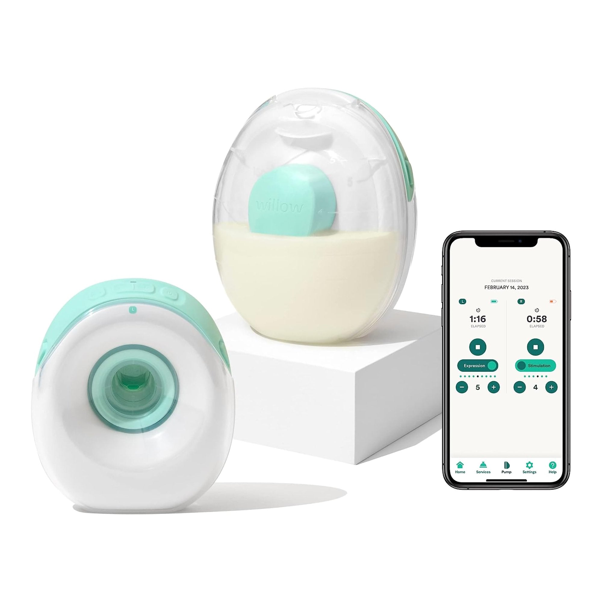 Willow Go™ Wearable Double Electric Breast Pump Kit