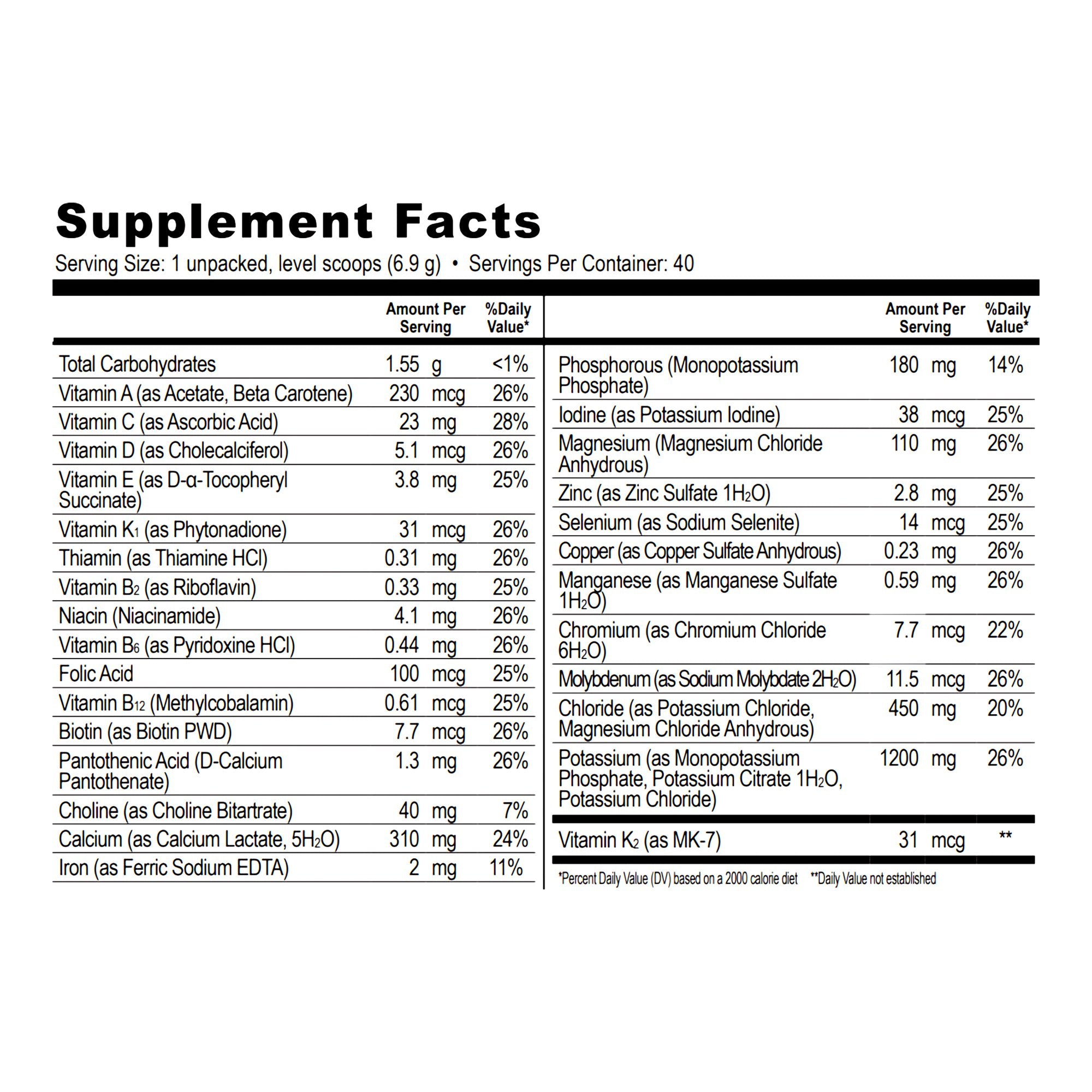 Oral Supplement NanoVM® Adult Unflavored Powder 275 Gram Jar - image 2