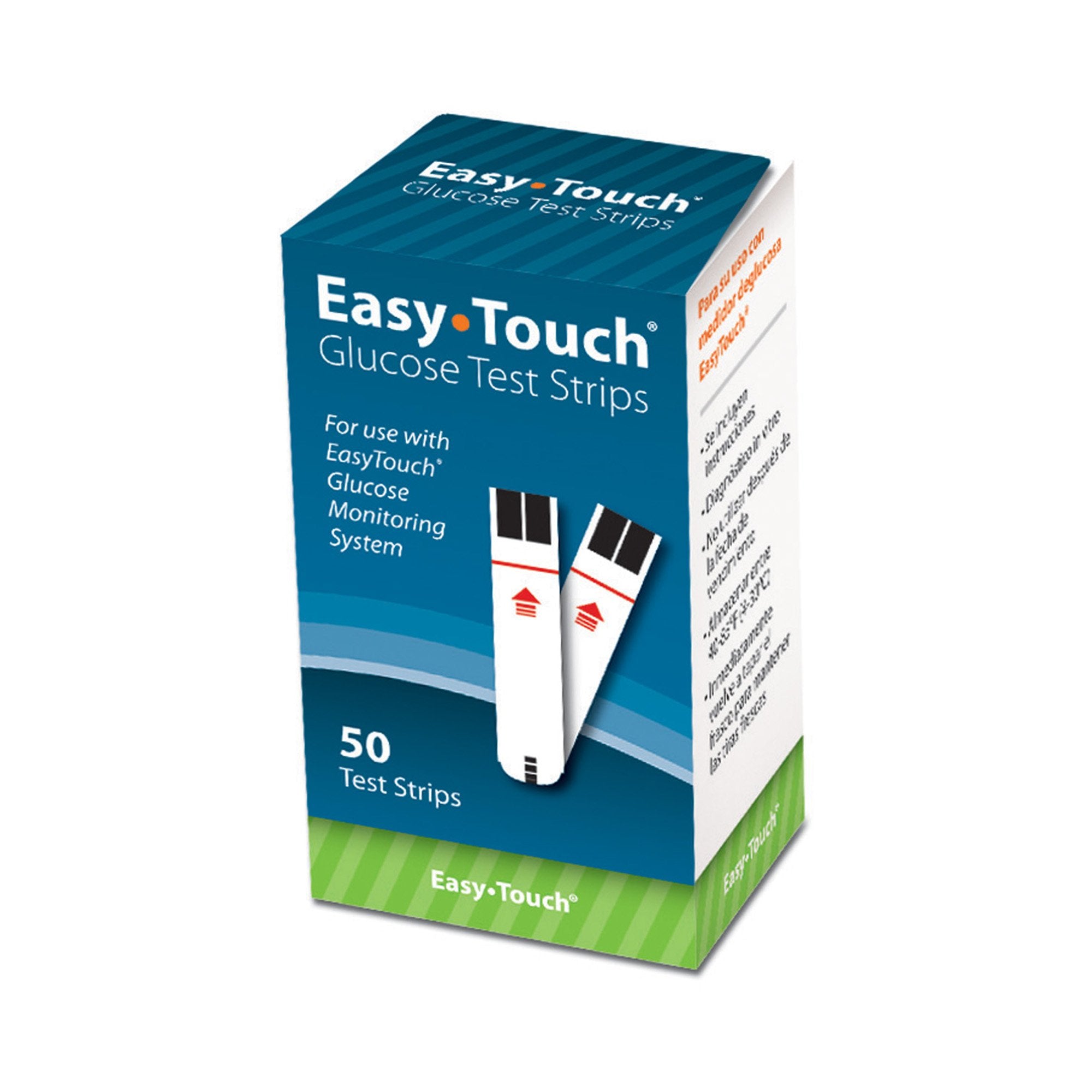 Blood Glucose Test Strips 50 Strips per Pack For Easy Touch Meters