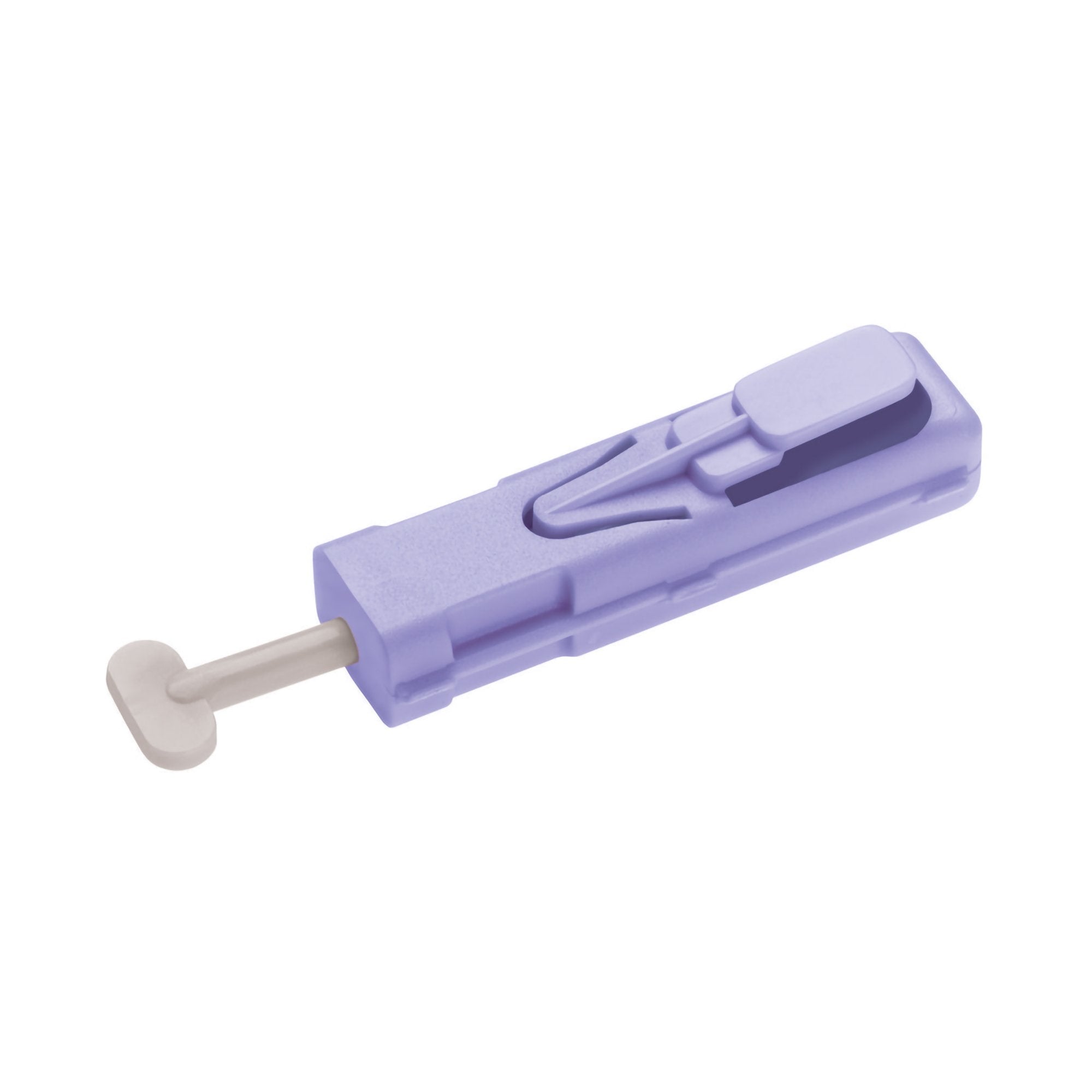 Safety Lancet Unistik 2 28 Gauge Retractable Push Button Activation Finger