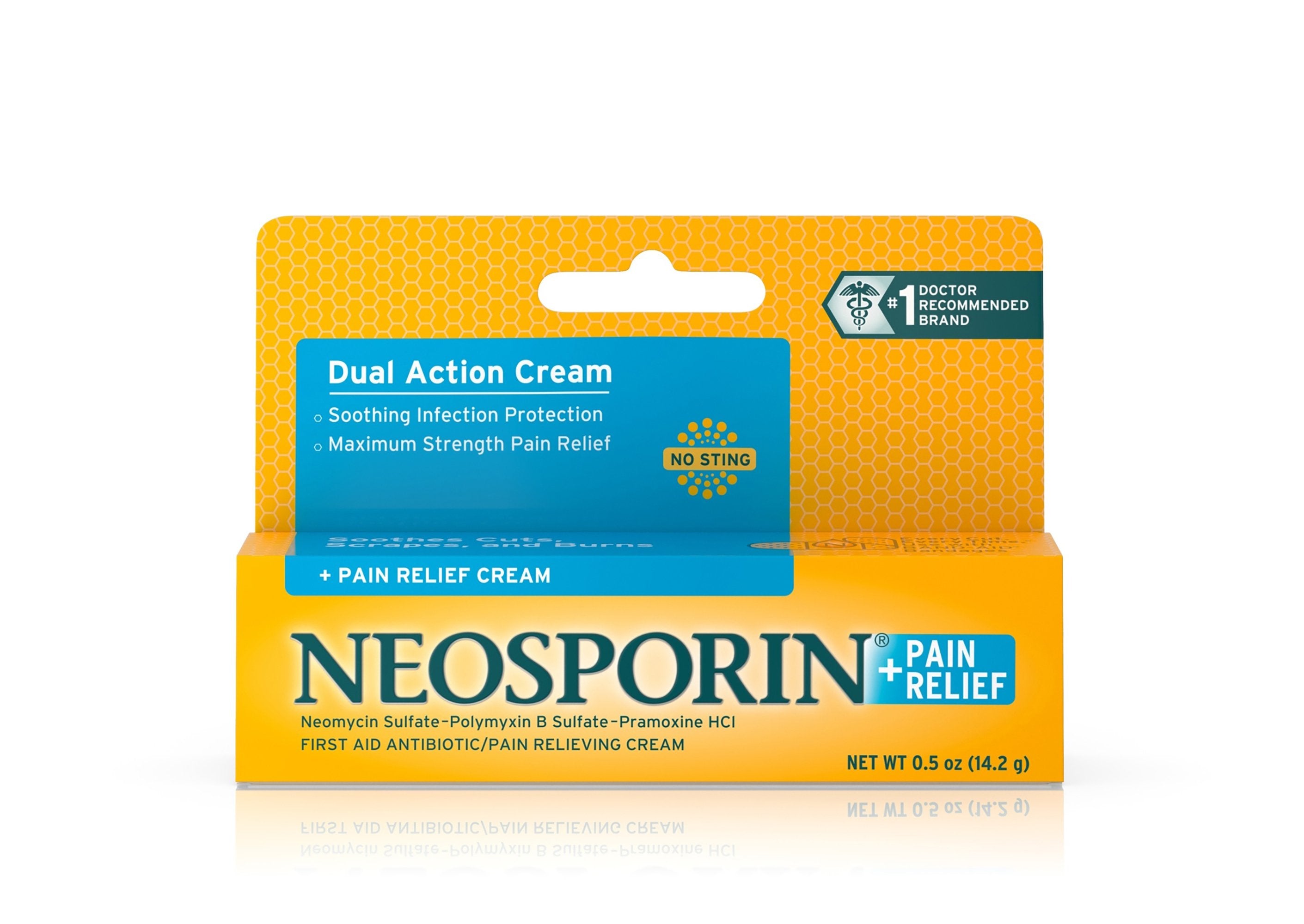 First Aid Antibiotic with Pain Relief Bacitracin / Neomycin / Polymyxin B / Pramoxine HCl Neosporin® + Pain Relief Cream 0.5 oz. Tube - image 2