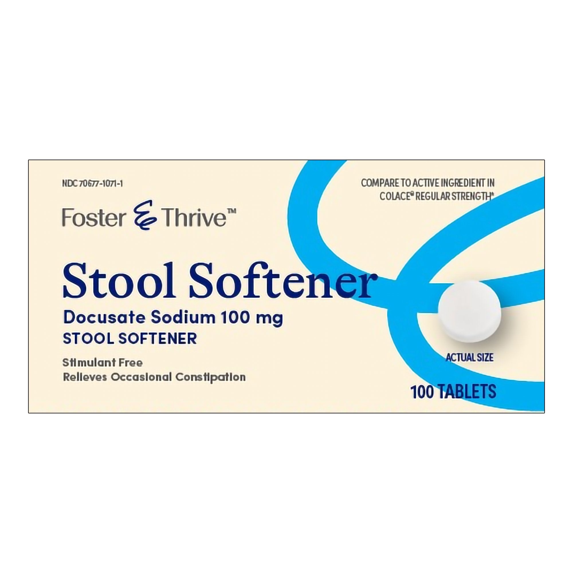 Foster & Thrive™ 100 mg Docusate Sodium Stool Softener