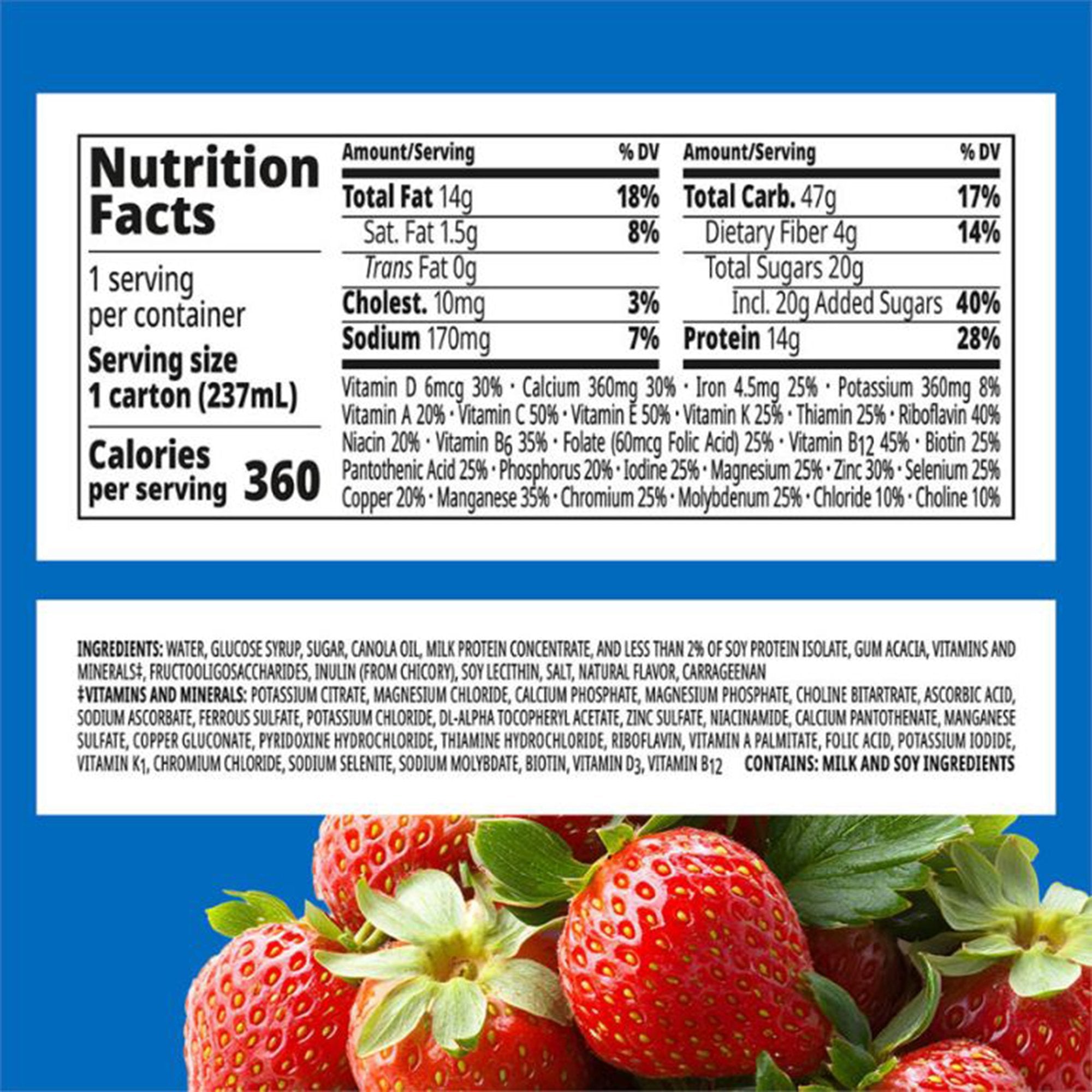 Oral Supplement Boost Plus® Creamy Strawberry Flavor Liquid 8 oz. Carton - image 3