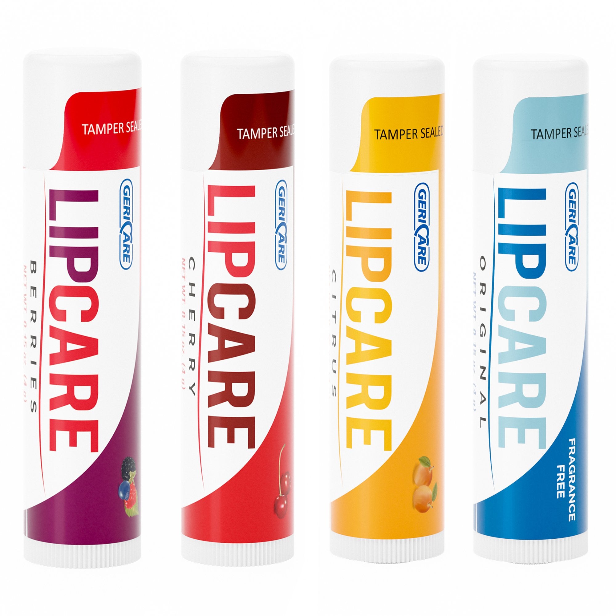 Lip Balm Geri-Care LipCare 0.15 oz. Balm Tube Original / Citrus / Berries / Cherry Flavor