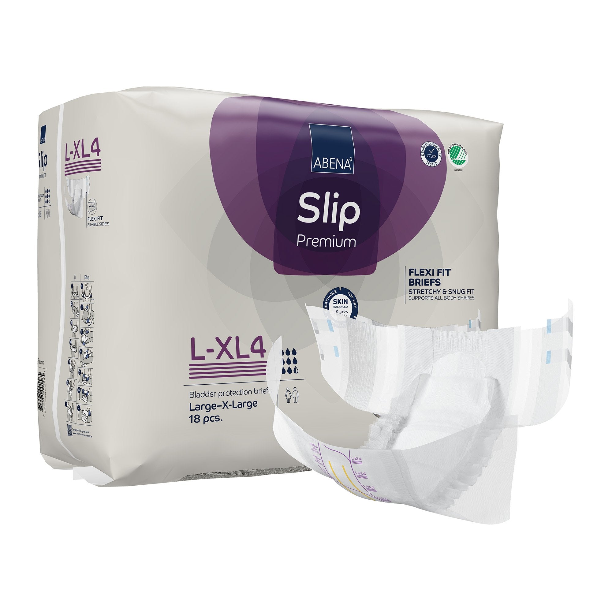 Abena® Slip Premium Flexi Fit Incontinence Briefs, L-XL4