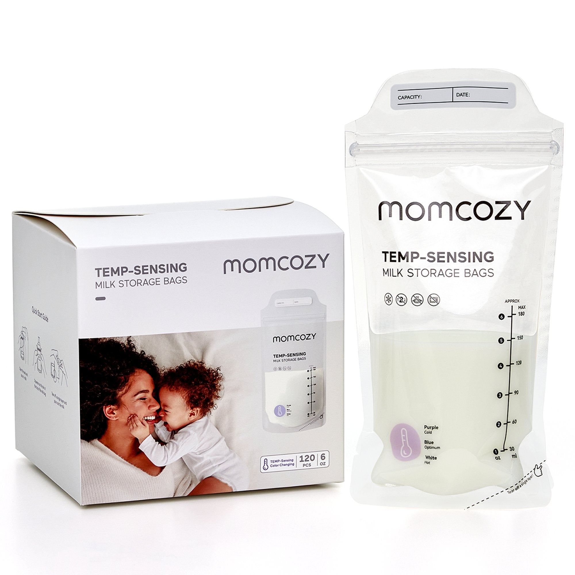 Momcozy Breast Milk Storage Bag, 6-ounce capacity
