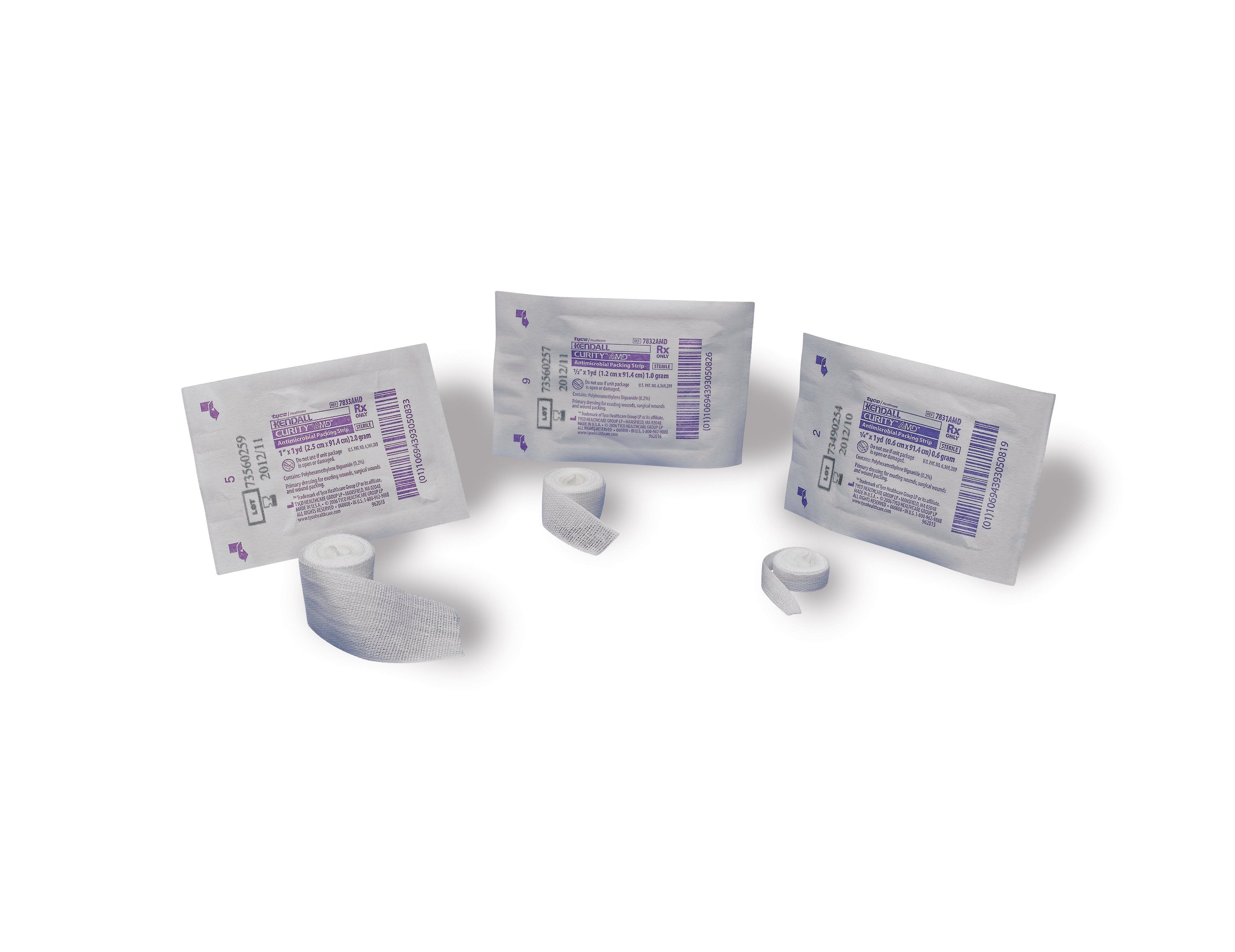Curity™ AMD™ PHMB Wound Packing Strip, 1 Inch x 1 Yard