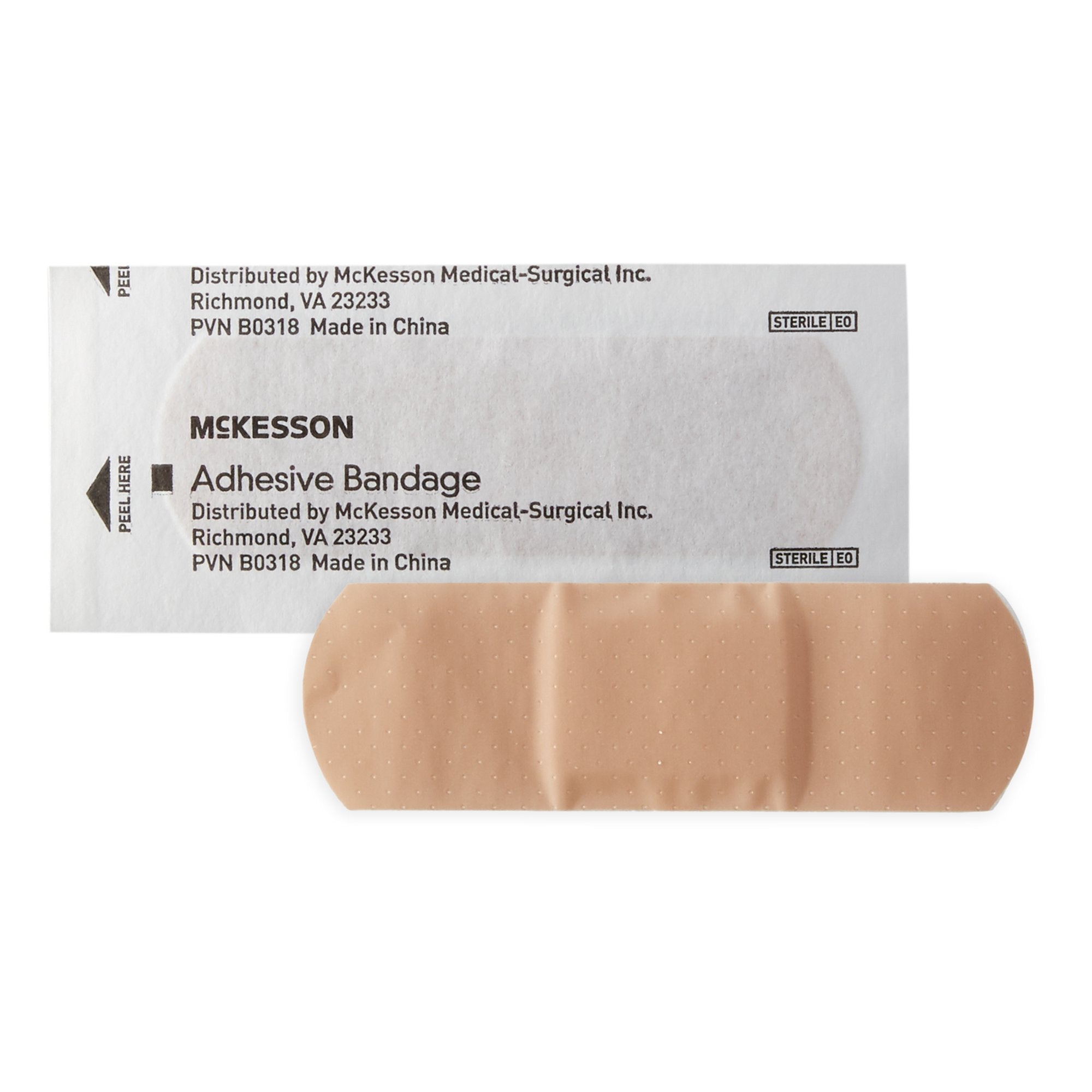 Adhesive Strip McKesson Plastic Tan 1 X 3 Inch Sterile - image 2