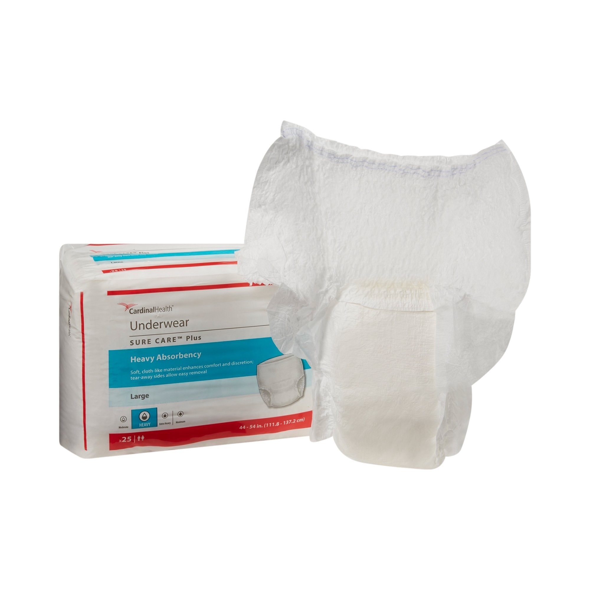 Sure Care™ Plus Large Underwear: Heavy Absorbency, 25-Pack