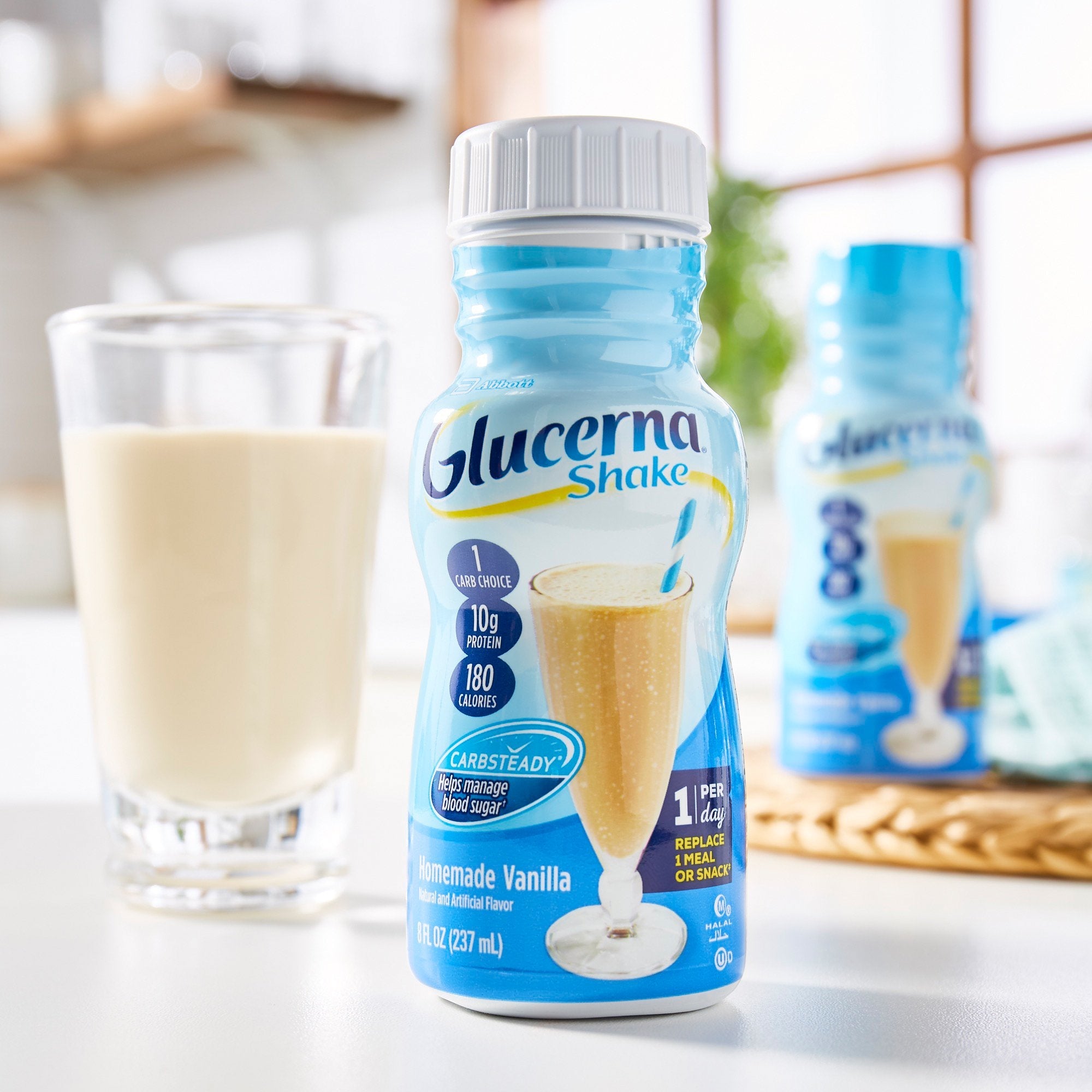 Glucerna Original Shake, Vanilla, 8oz - Diabetic Support Supplement
