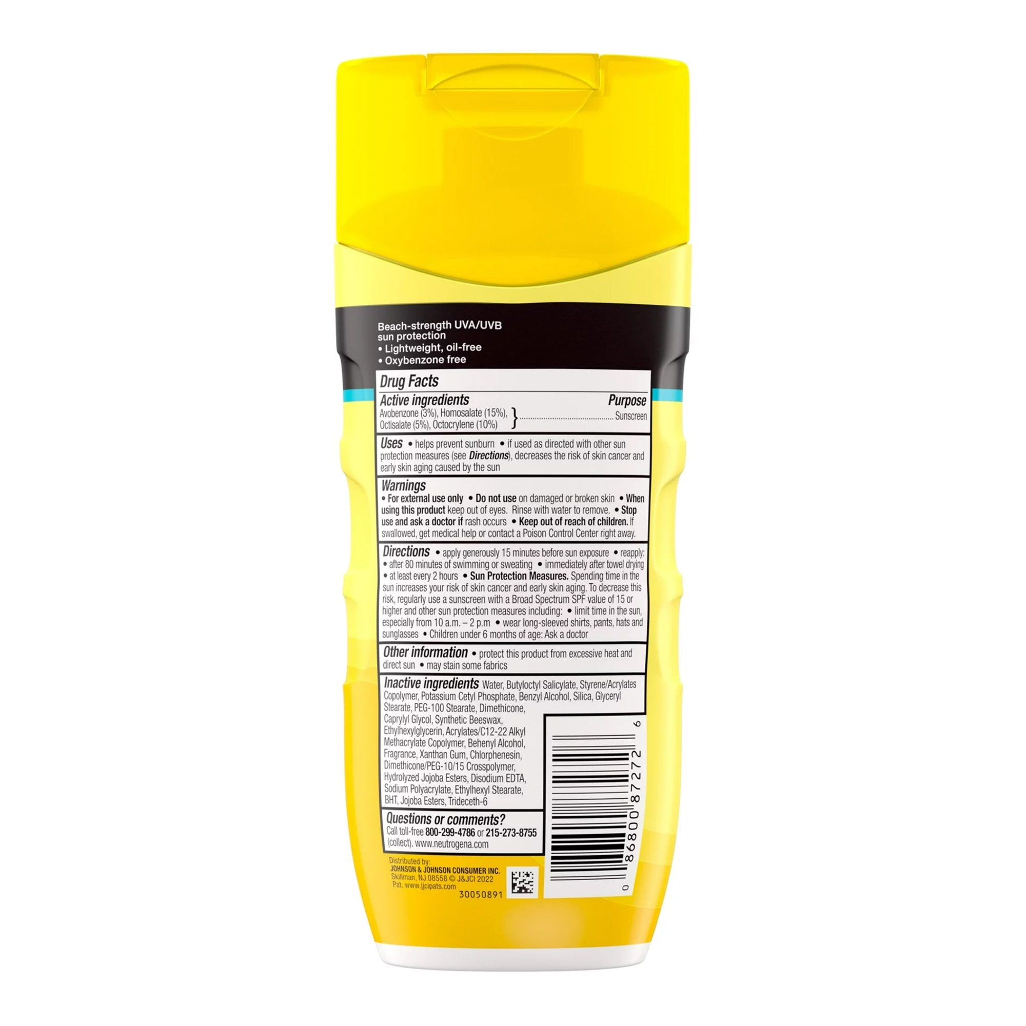 Sunscreen Neutrogena® Beach Defense® SPF 70 Lotion 6.7 oz. Bottle - image 2