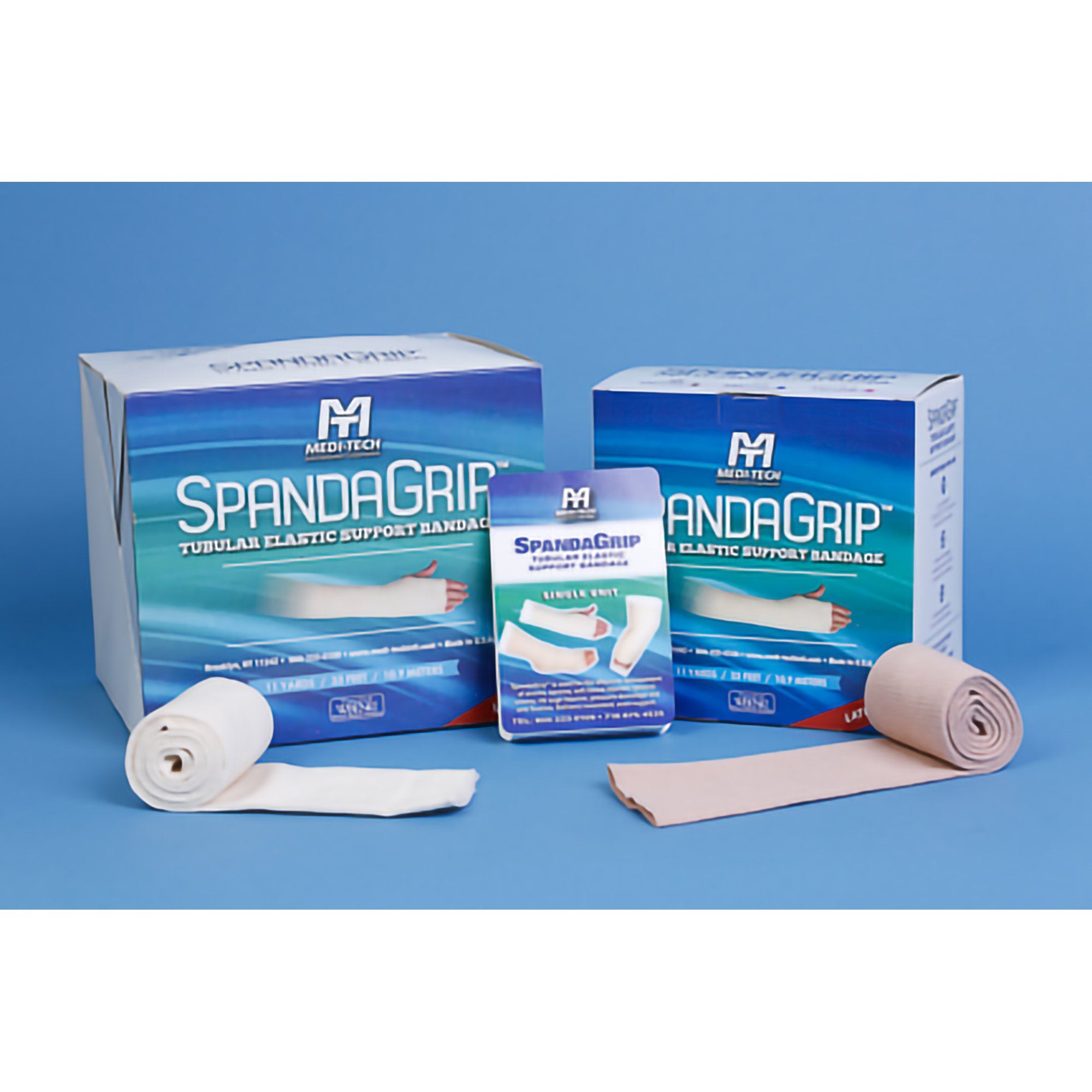 Elastic Tubular Support Bandage SpandaGrip™ 2-1/2 Inch X 11 Yard Small Hand / Arm Pull On Natural NonSterile Size B Standard Compression