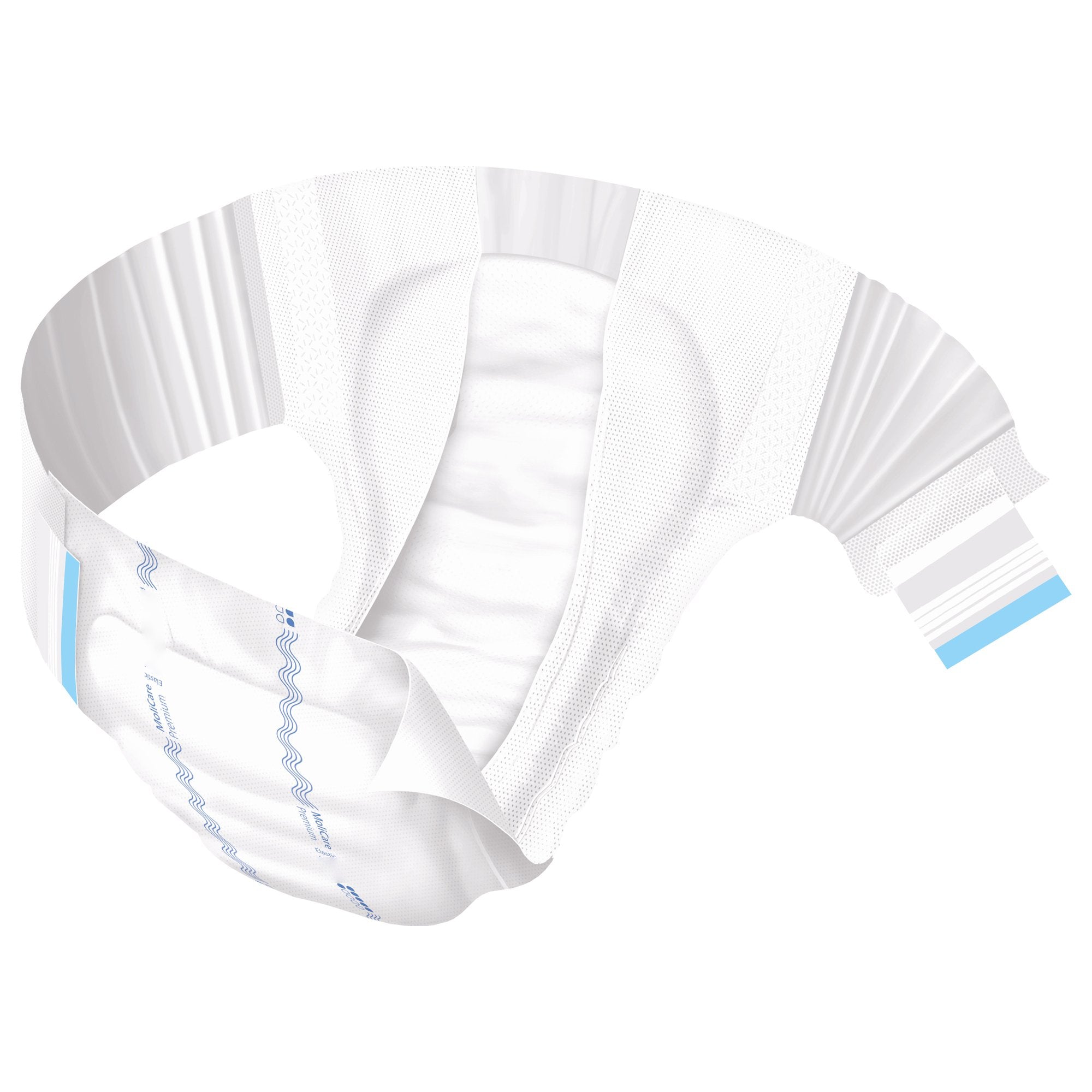 Incontinence Brief MoliCare® Premium Elastic 6D Adult Small Unisex Disposable Moderate Absorbency - image 2