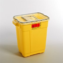BD™ Chemotherapy Sharps Container, 9 Gallon, 18-1/2 x 17-3/4 x 11-3/4 Inch (1 Unit)