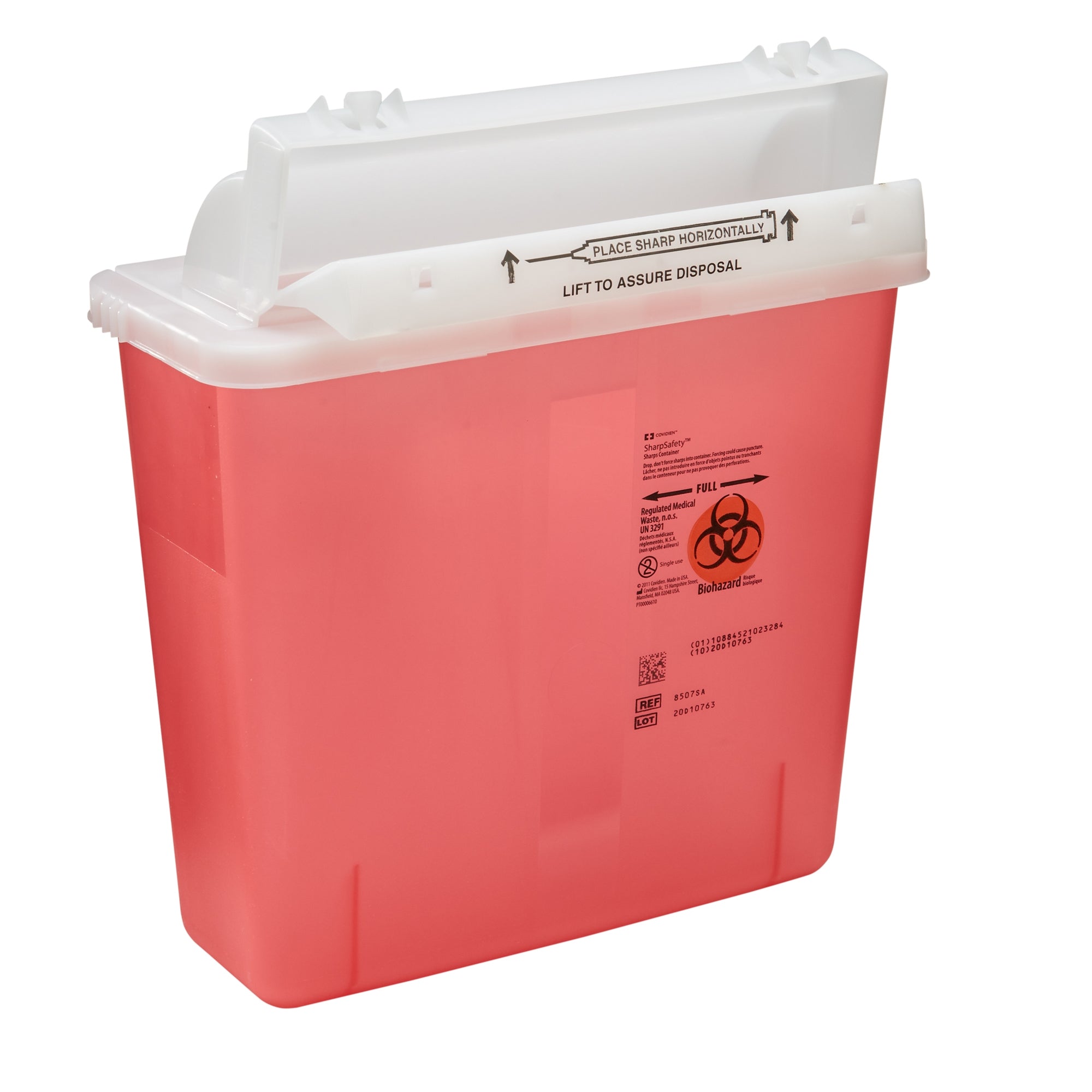 SharpStar™ In-Room™ Sharps Container 1.25 Gal, Translucent Red - 20 Pack