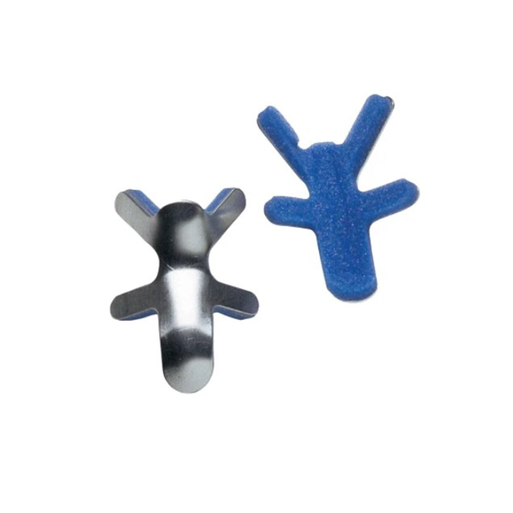 Finger Splint ProCare® Adult Large Bendable Prong Closure Left or Right Hand Blue / Silver