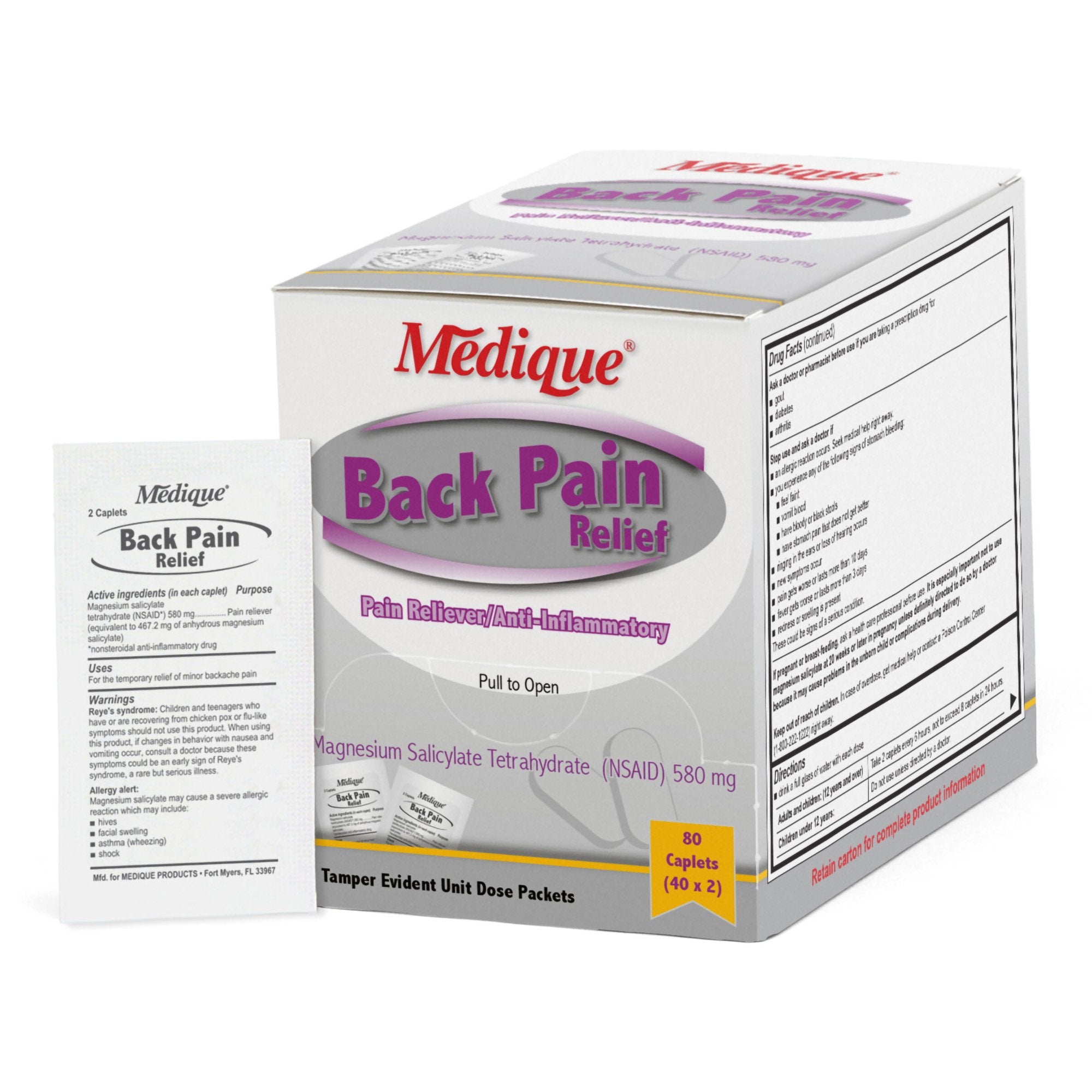 Medique® Magnesium Salicylate Tetrahydrate Back Pain Relief