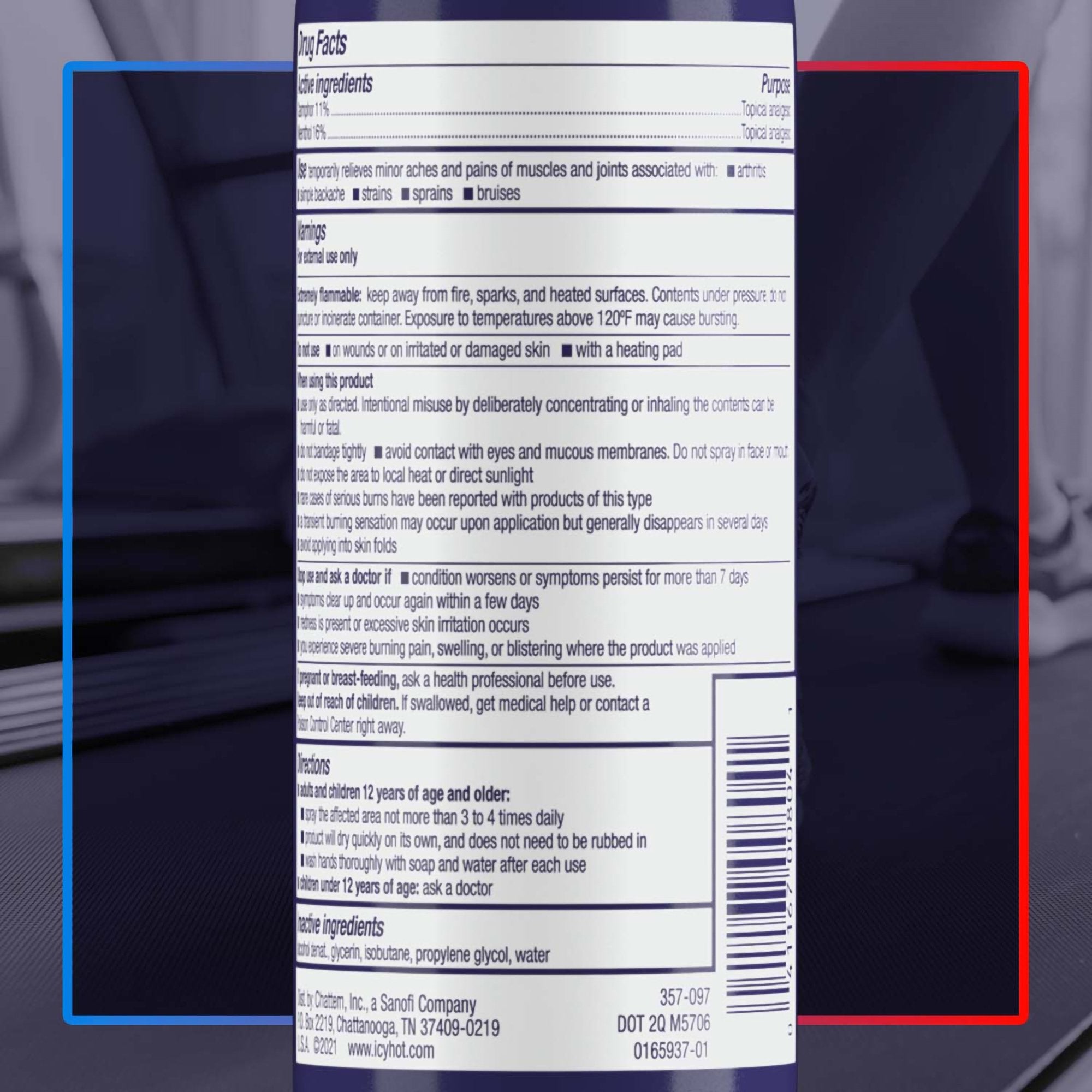 Topical Pain Relief Icy Hot® Spray 4 oz. - image 2