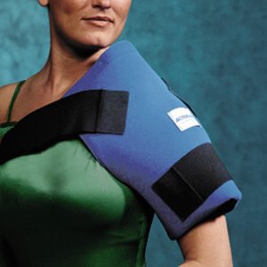 Cold Pack with Wrap Active Ice® Shoulder One Size Fits Most 12 X 13 Inch Cloth / Nylon / Plastic / Gel Reusable