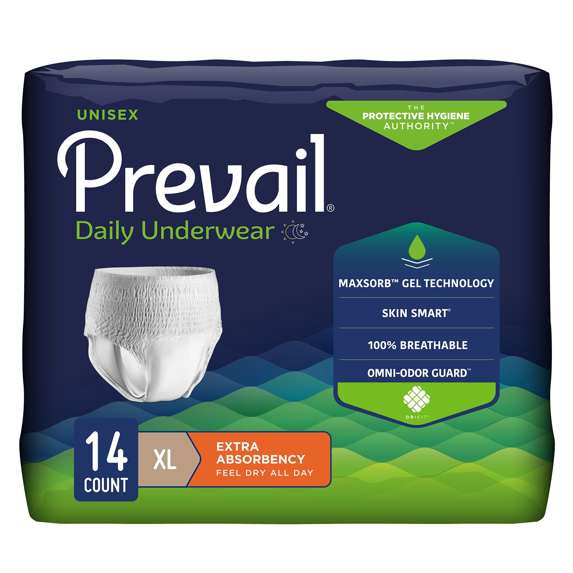 Prevail® Daily Underwear Extra Absorbent Underwear, Extra Large