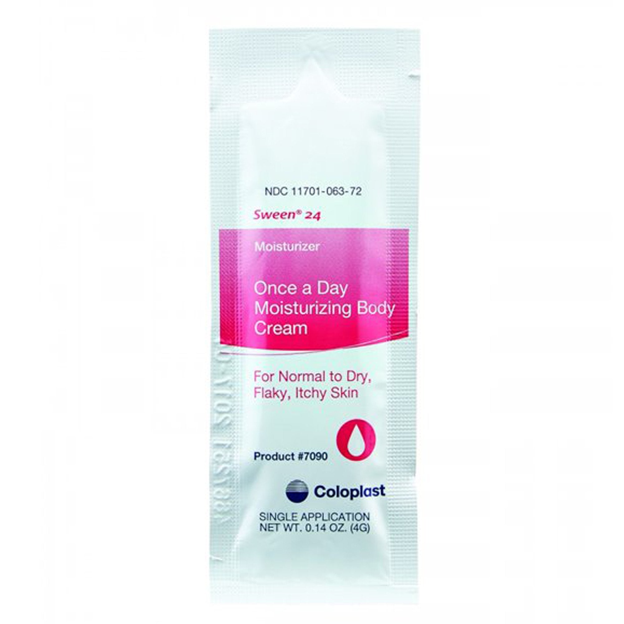 Hand and Body Moisturizer Sween® 24 4 Gram Individual Packet Unscented Cream CHG Compatible
