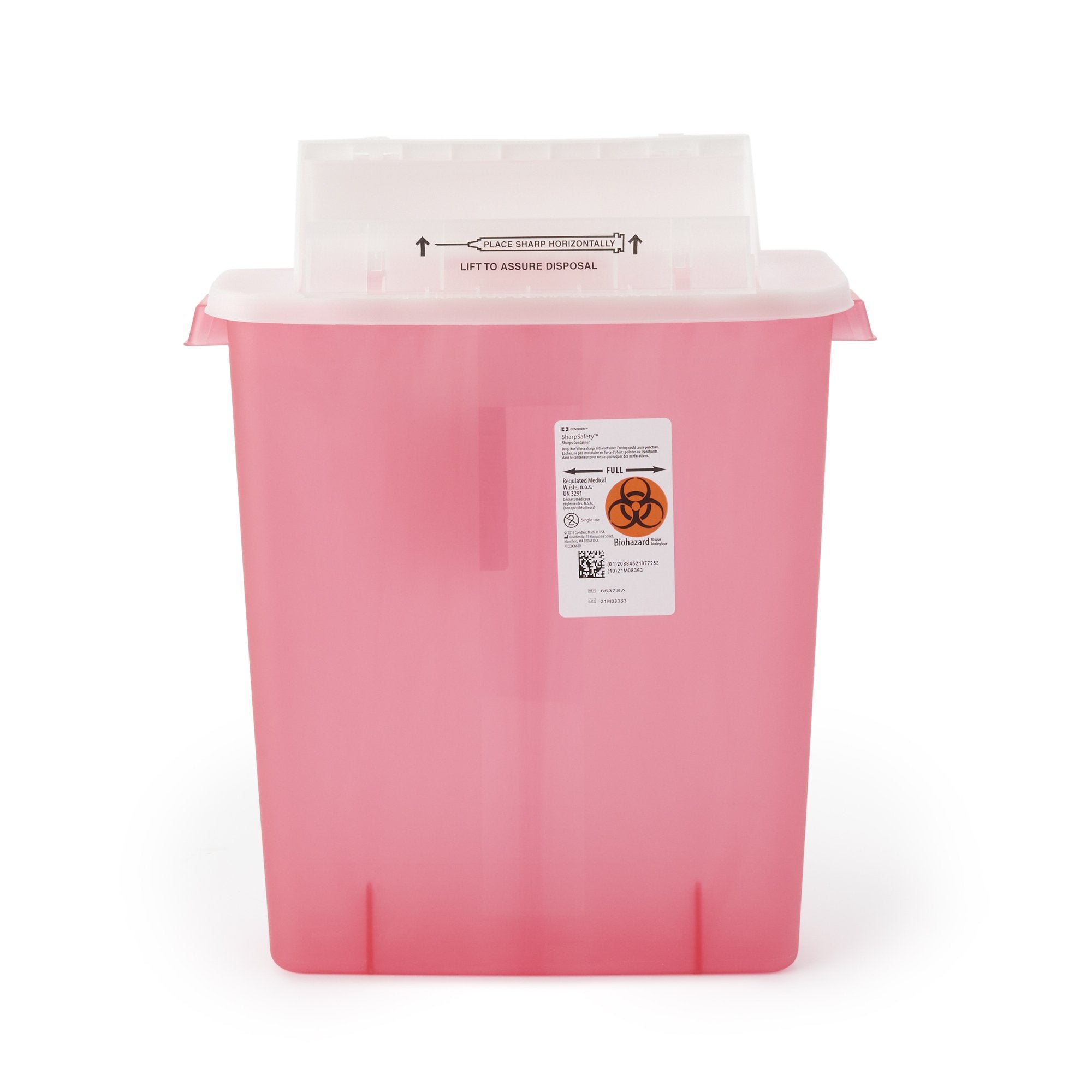 SharpStar™ In-Room™ Multi-purpose Sharps Container, 3 Gallon, 16½ x 13¾ x 6 Inch (1 Unit)