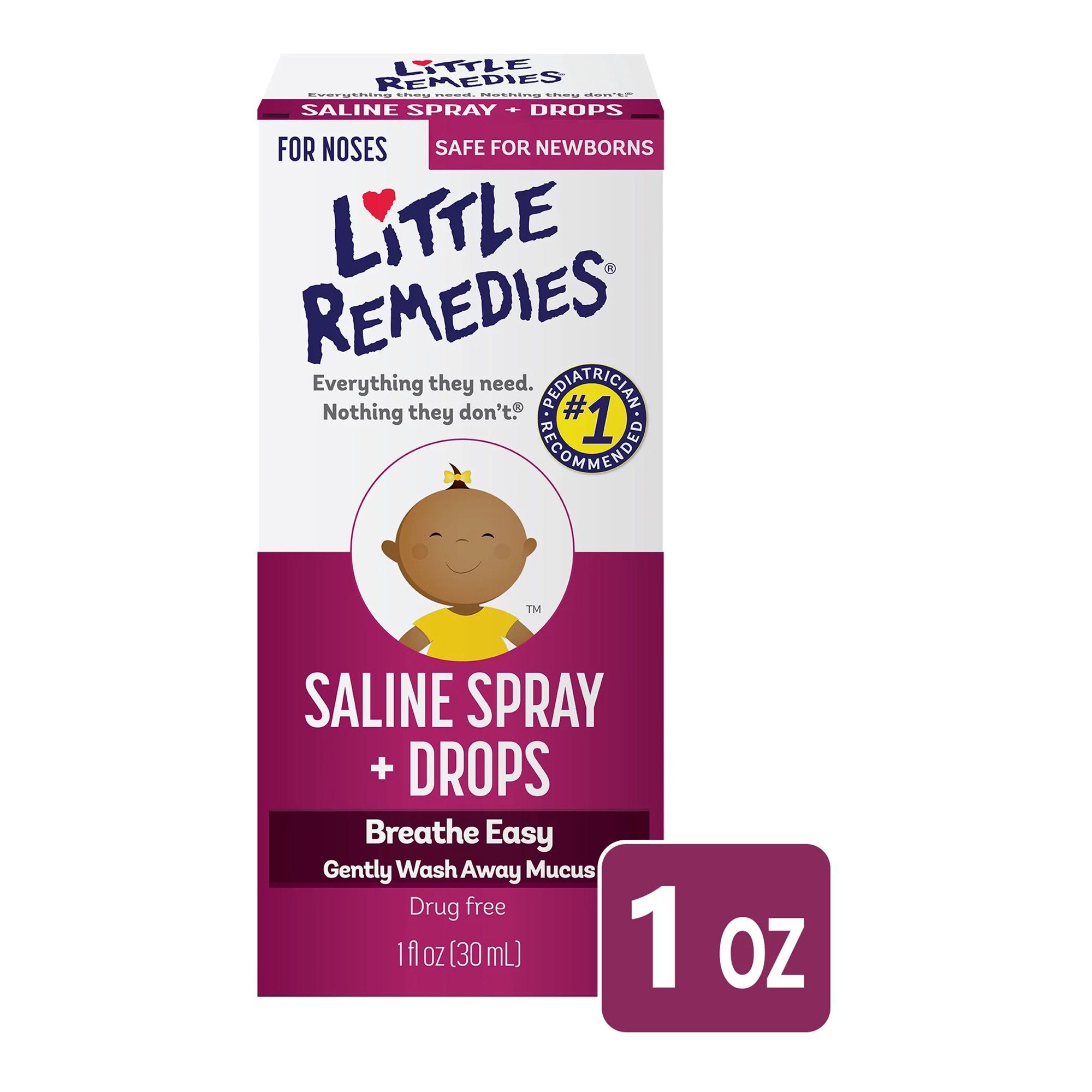 Little Remedies® Saline Spray + Drops