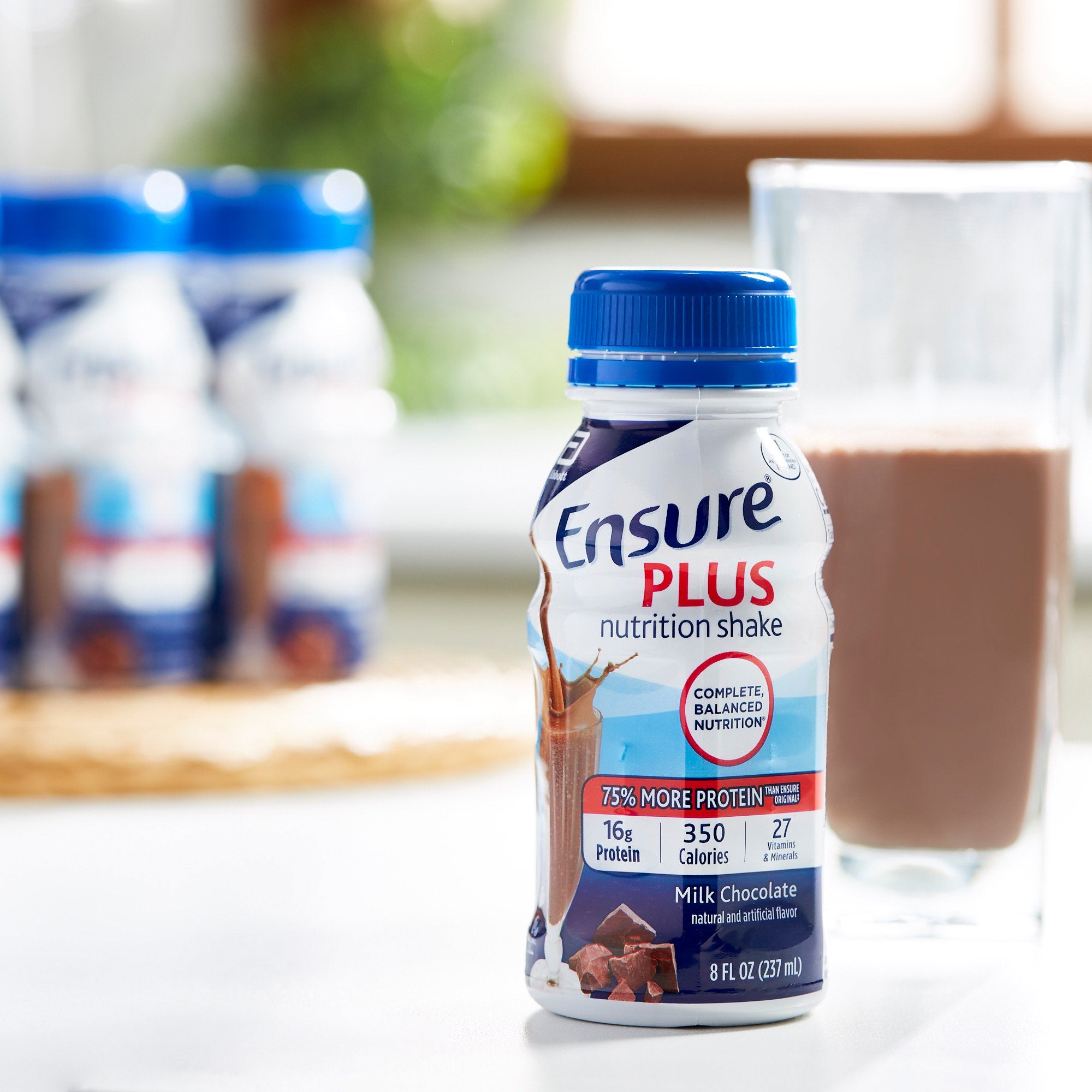 Oral Supplement Ensure® Plus Nutrition Shake Milk Chocolate Flavor Liquid 8 oz. Bottle - image 7