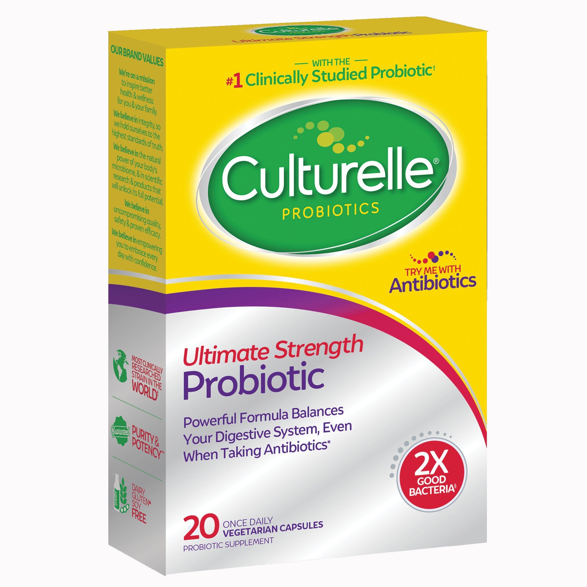 Probiotic Dietary Supplement Culturelle® 20 per Box Capsule - image 2