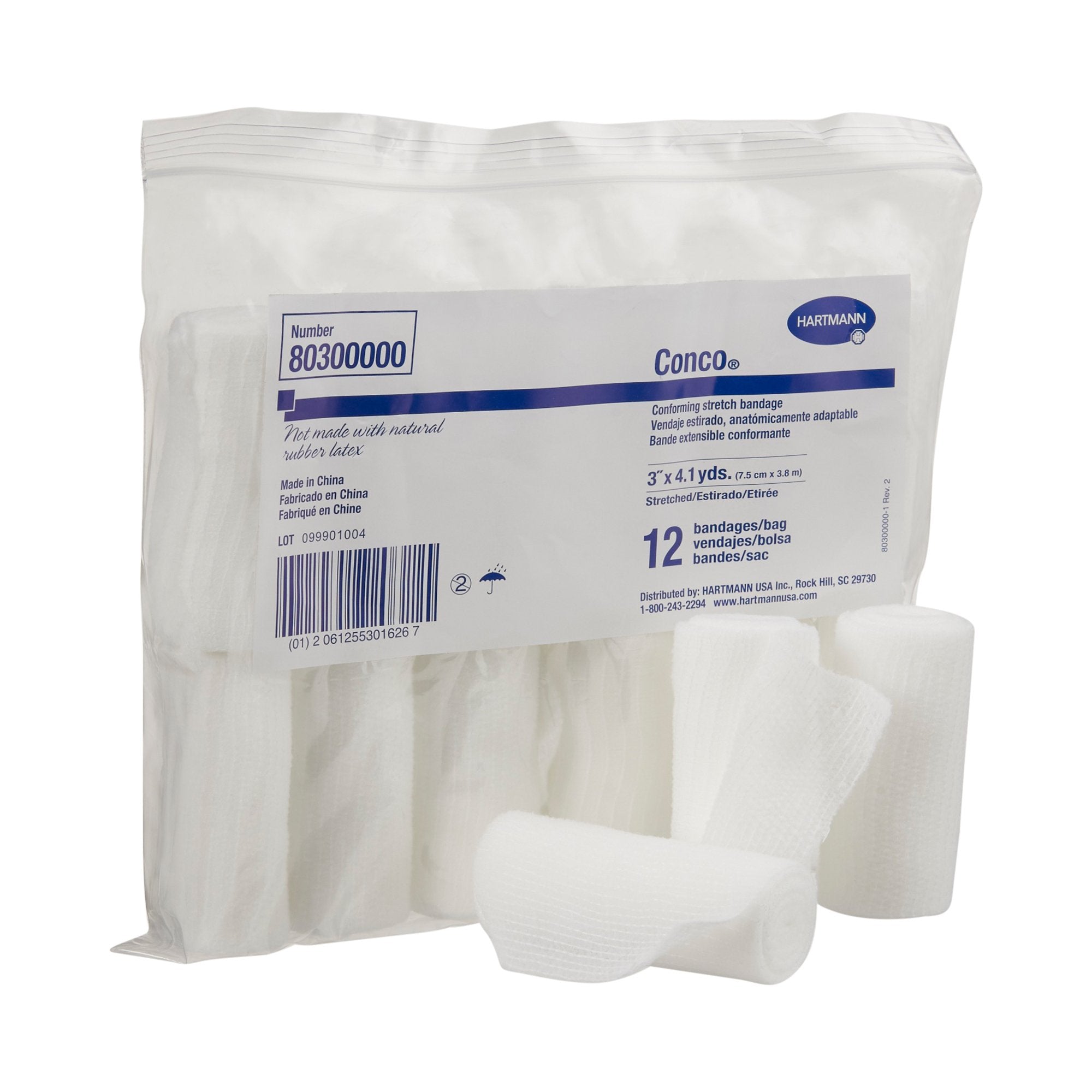 Conco® Conforming Bandage, 3 Inch x 4-1/10 Yard