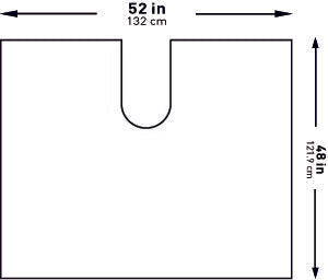 McKesson Impervious U-Drape, 52 x 48 Inch (1 Unit)