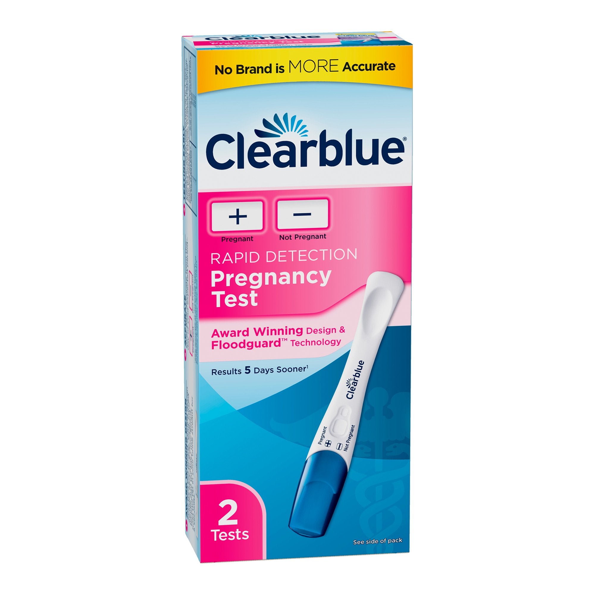 Reproductive Health Test Kit Clearblue® hCG Pregnancy Test 2 Tests CLIA Waived - image 2
