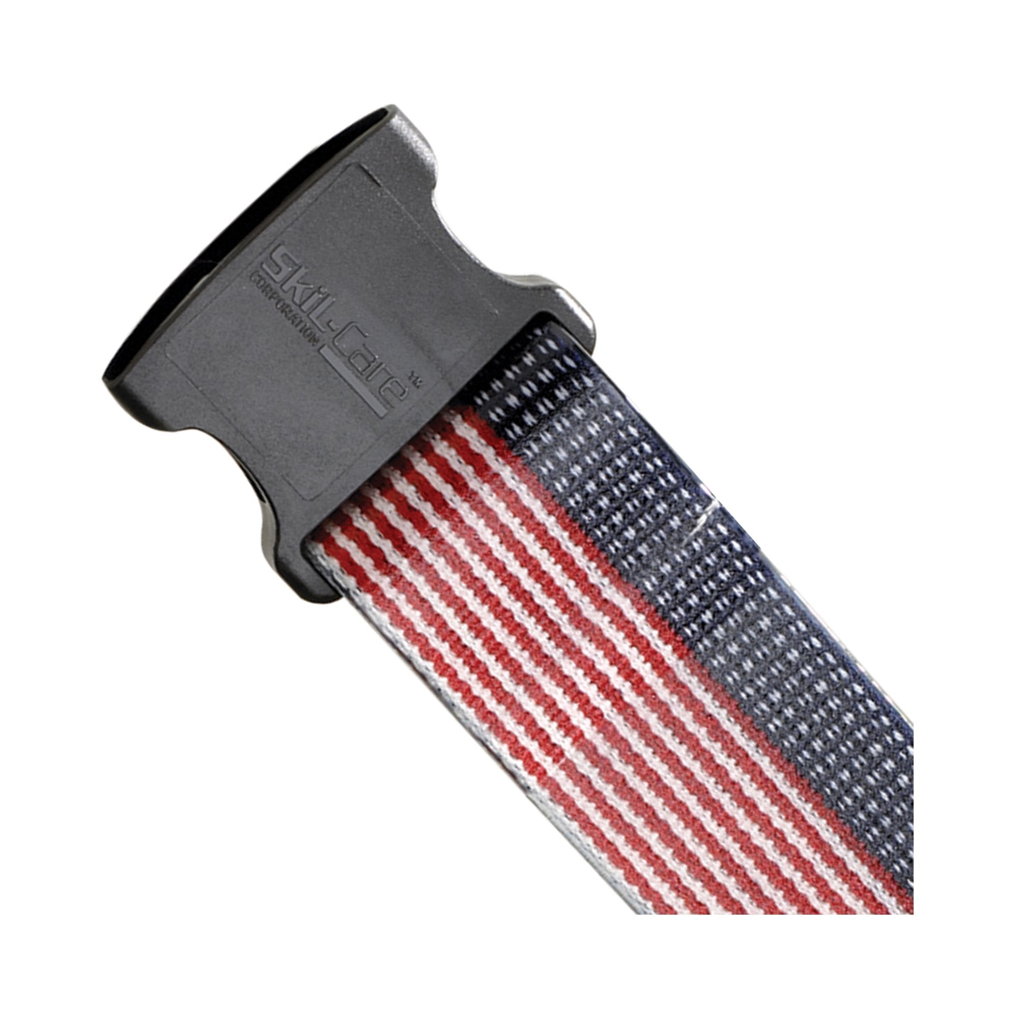 Gait Belt SkiL-Care™ PathoShield 60 Inch Length Stars and Stripes Design Plastic Coated Webbing - image 2