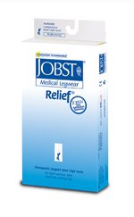 Compression Stocking Jobst® Relief Thigh High Large Beige Open Toe