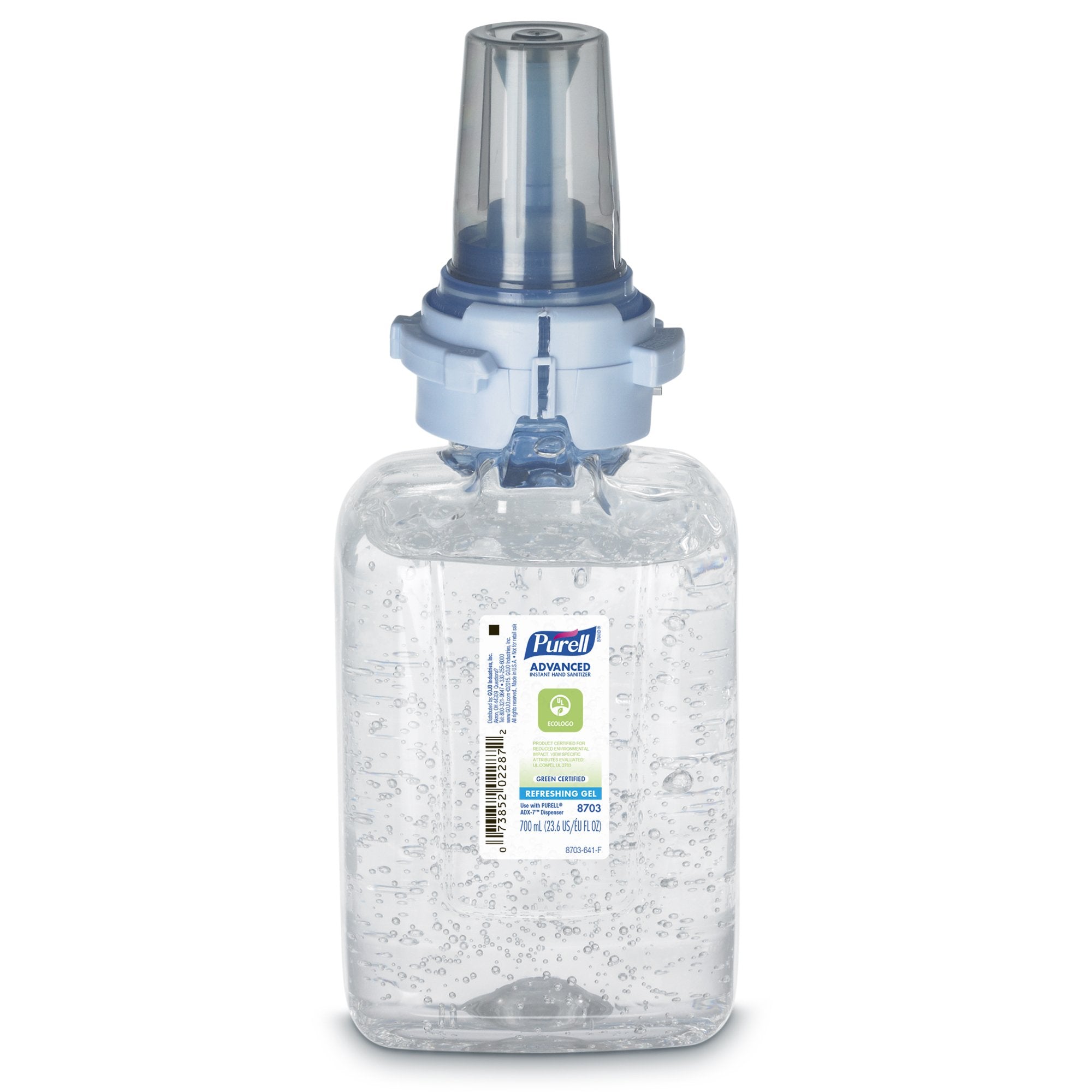 Hand Sanitizer Purell® Advanced 700 mL Ethyl Alcohol Gel Dispenser Refill Bottle