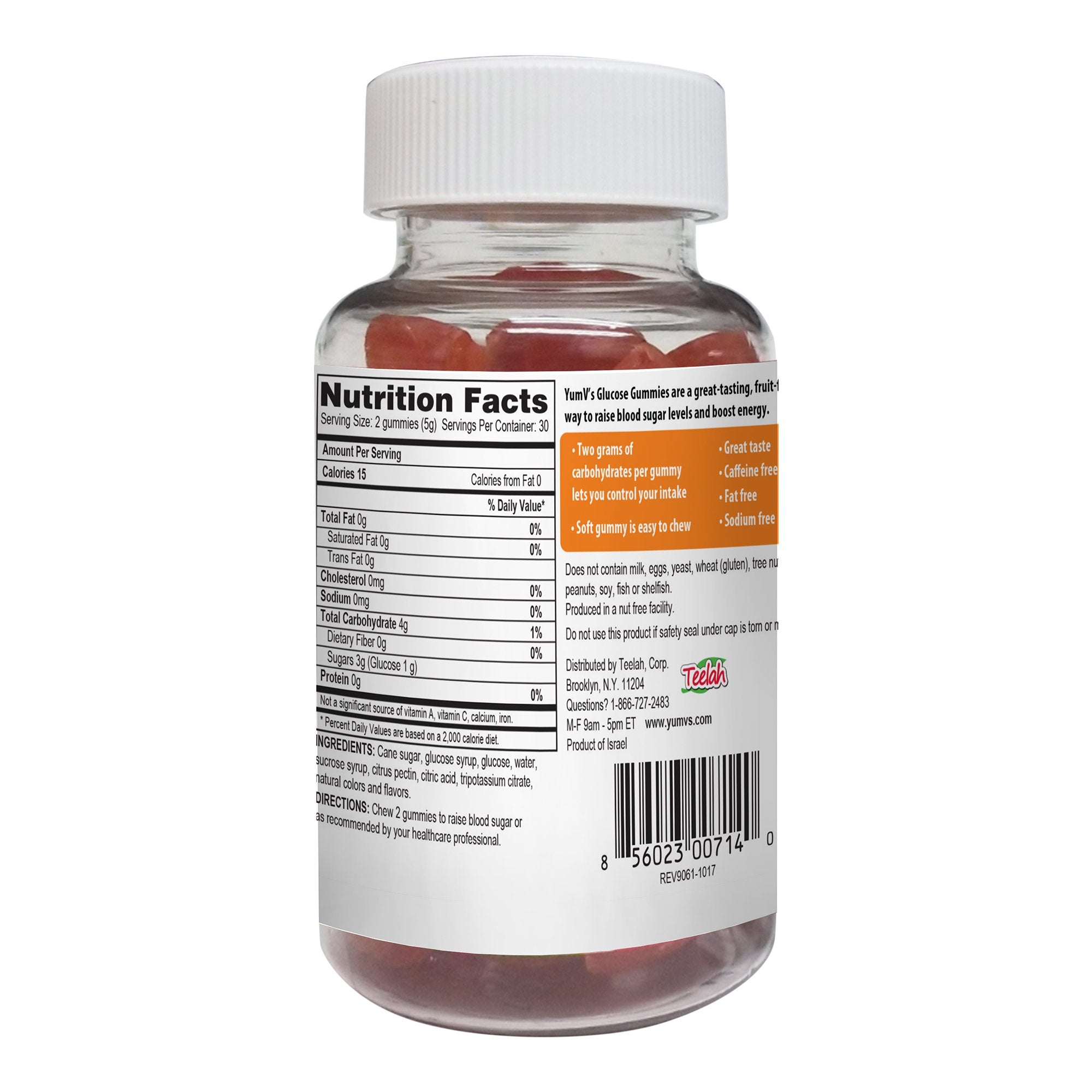 Glucose Supplement YumV's™ 60 per Bottle Gummy Assorted Flavors - image 2