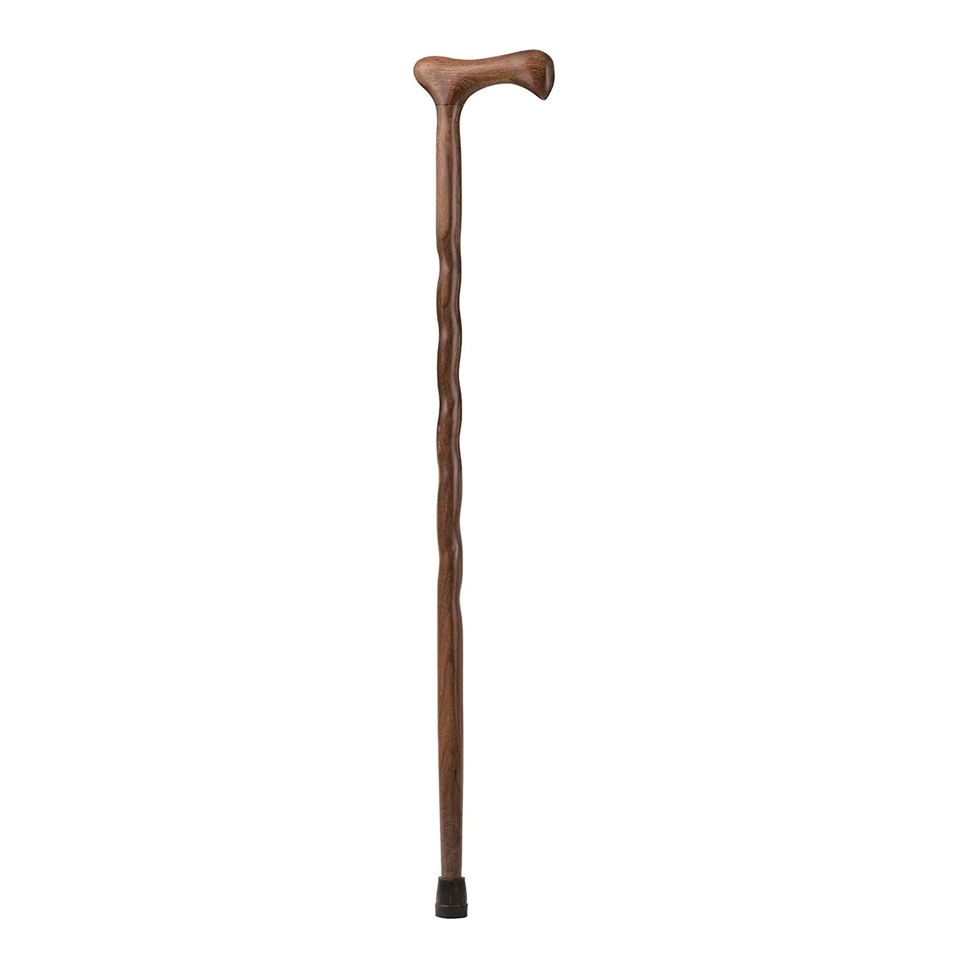 T-Handle Cane Brazos™ Twisted Wood 37 Inch Height Walnut - image 2