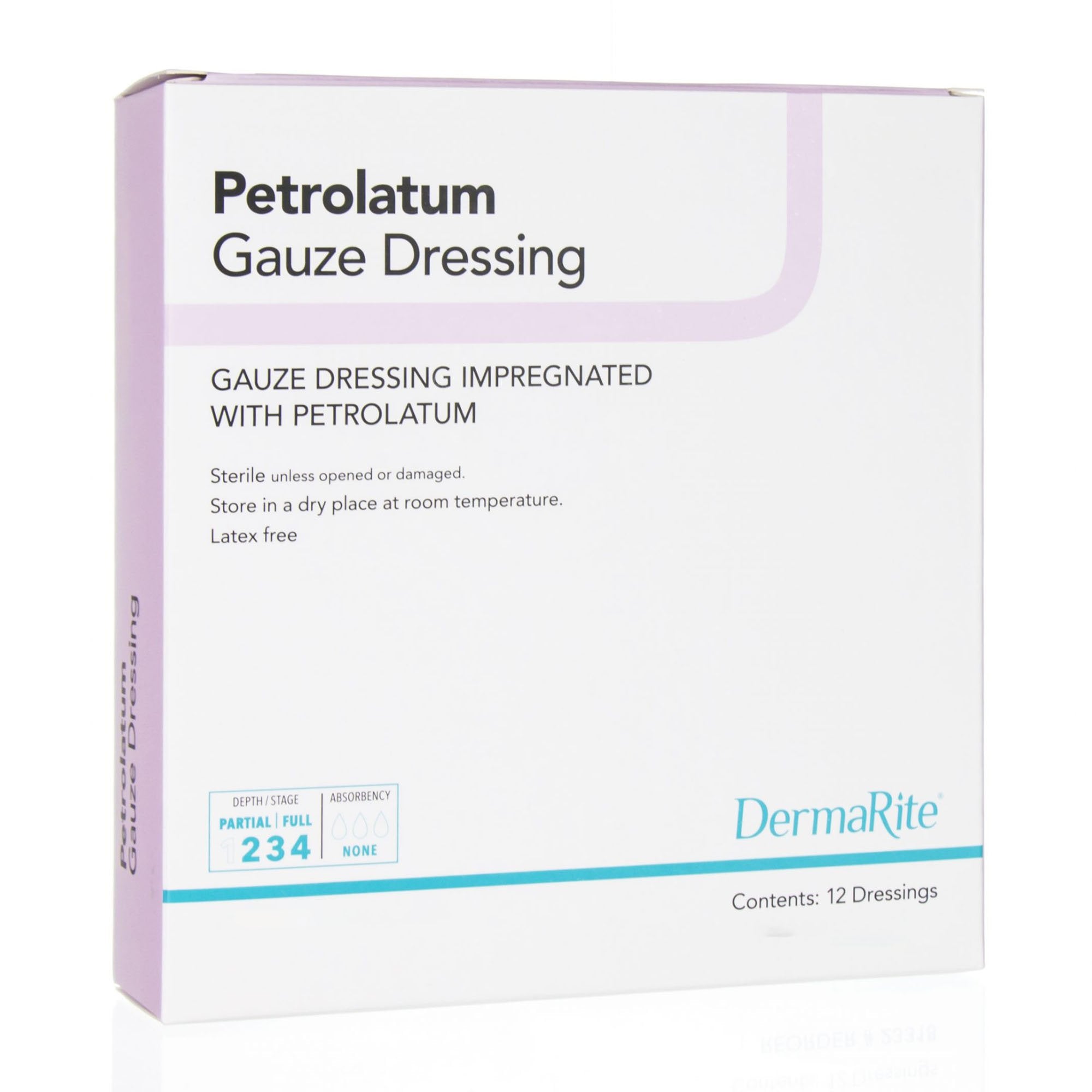 DermaRite® Petrolatum Impregnated Dressing, 1 x 8 Inch