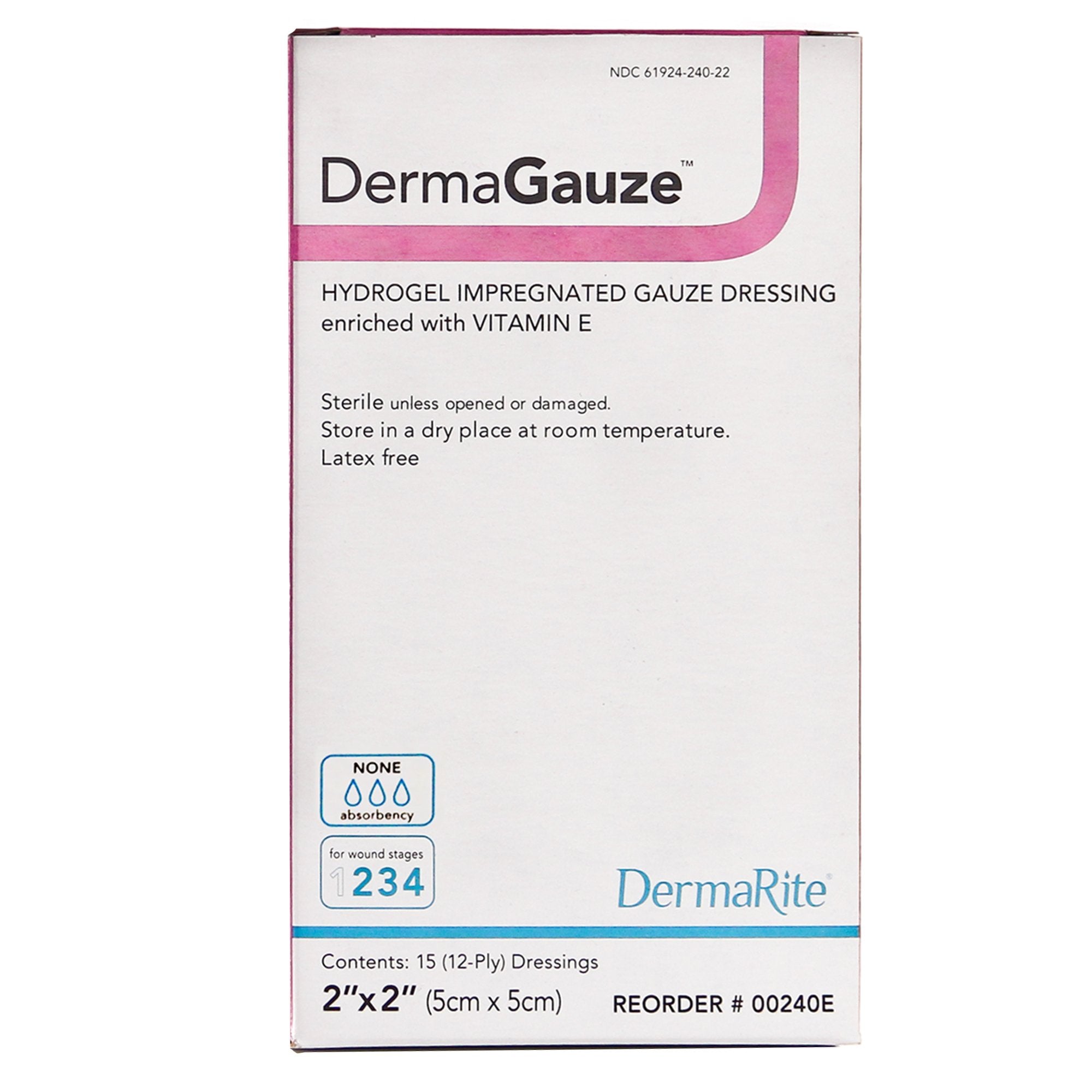 DermaGauze® Hydrogel Dressing, 2 x 2 Inch
