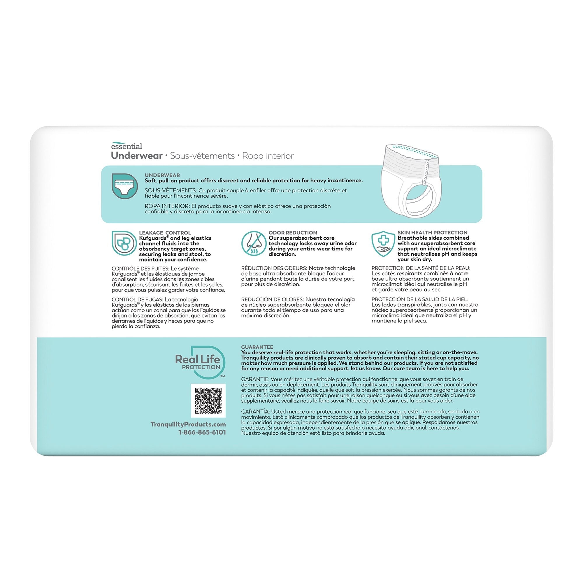 Select® Heavy Protection Absorbent Underwear, Small (22 Units)