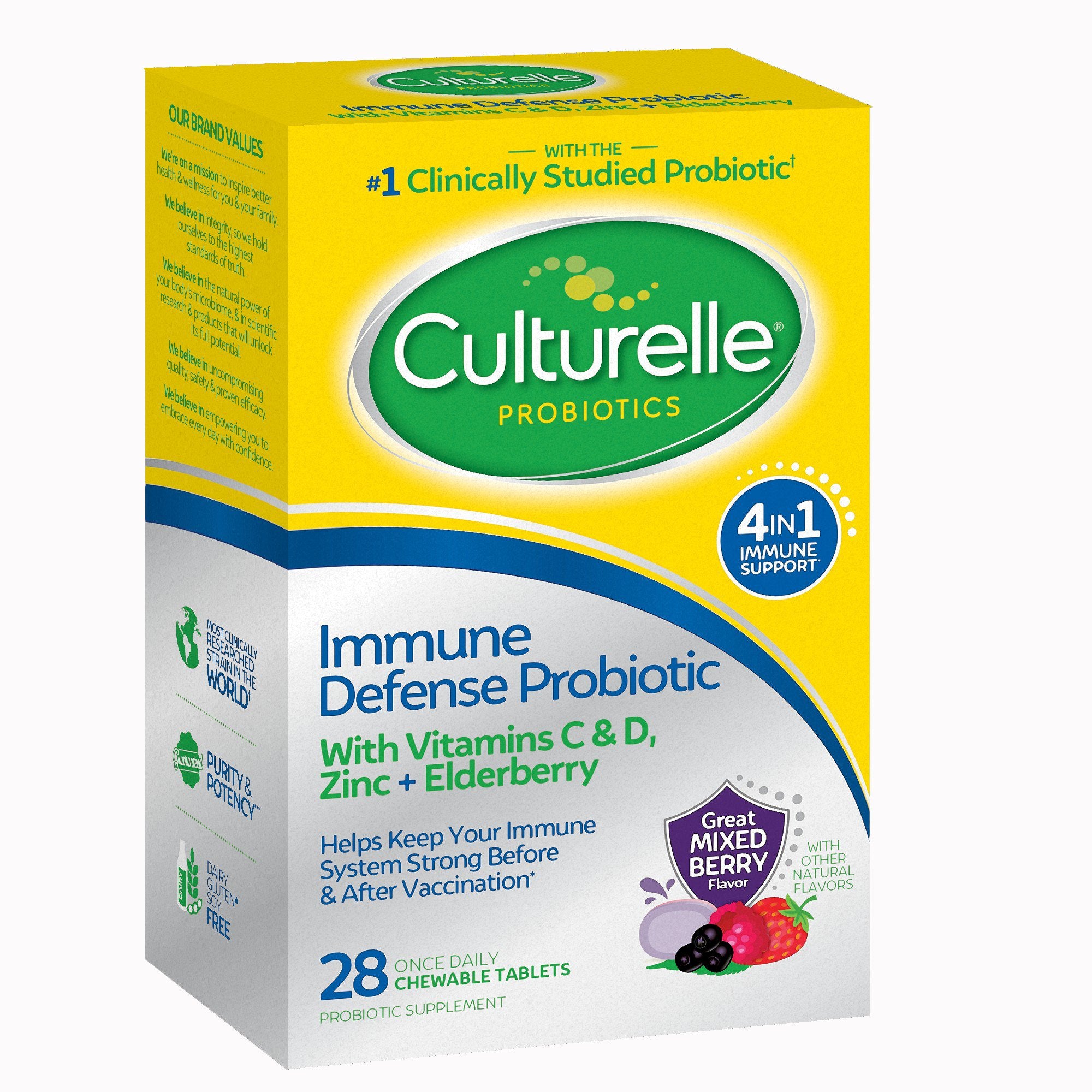 Probiotic Dietary Supplement Culturelle® 28 per Box Chewable Tablet - image 2