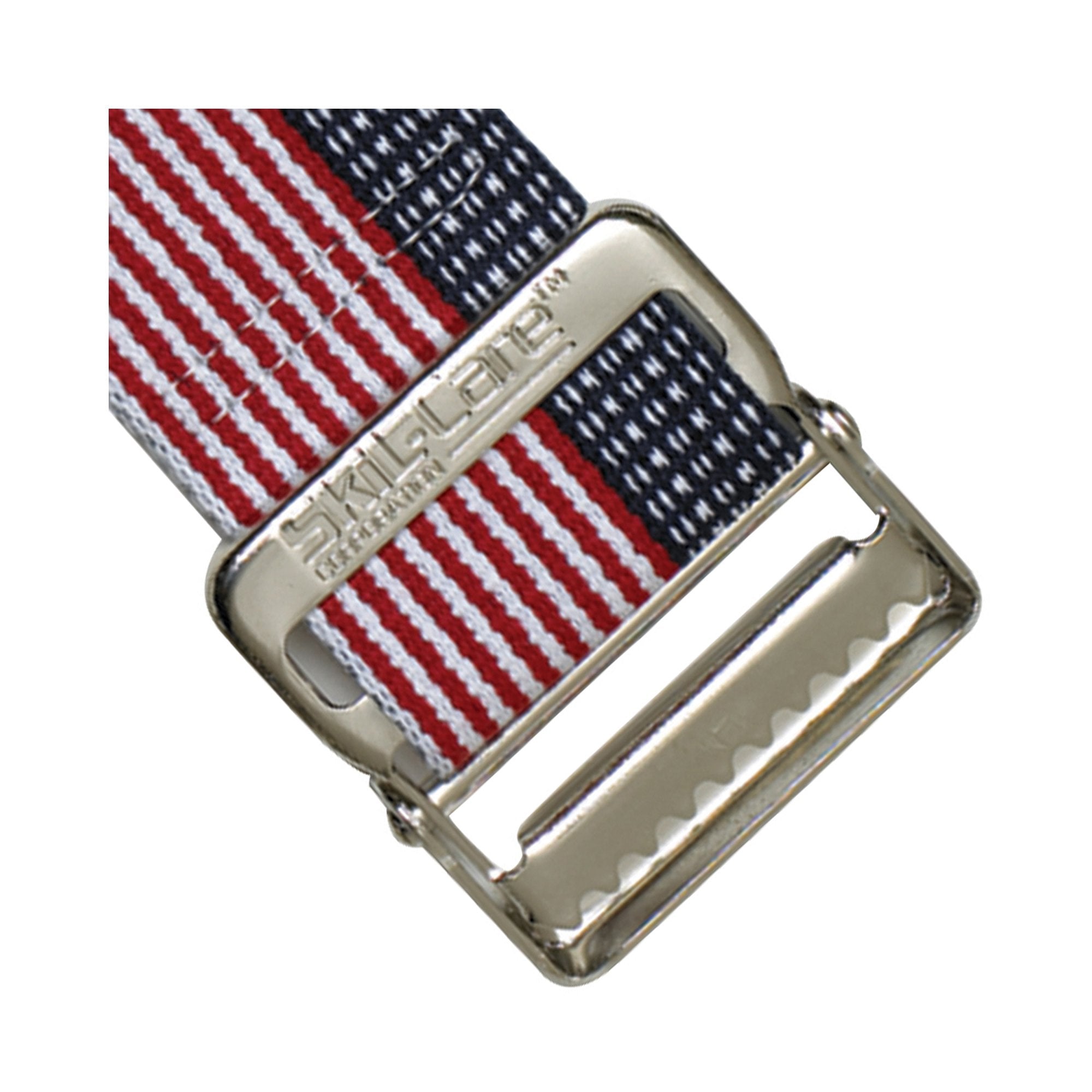 Gait Belt SkiL-Care™ 72 Inch Length Stars and Stripes Design Cotton - image 2