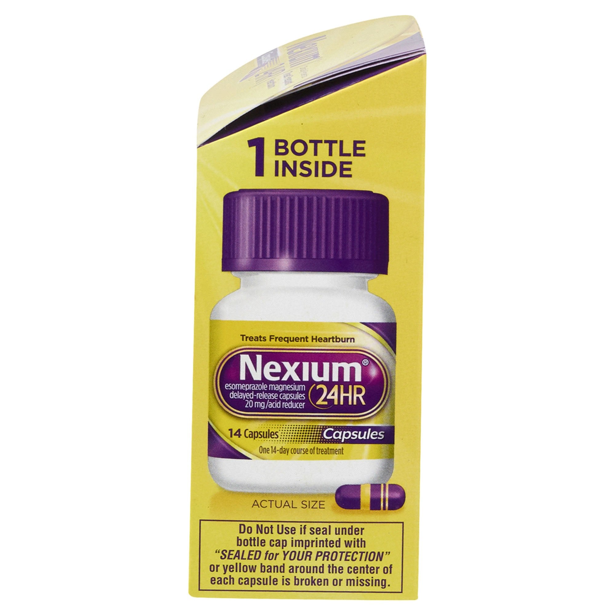 Antacid Nexium 24 HR 20 mg Strength Capsule 14 per Bottle - image 2
