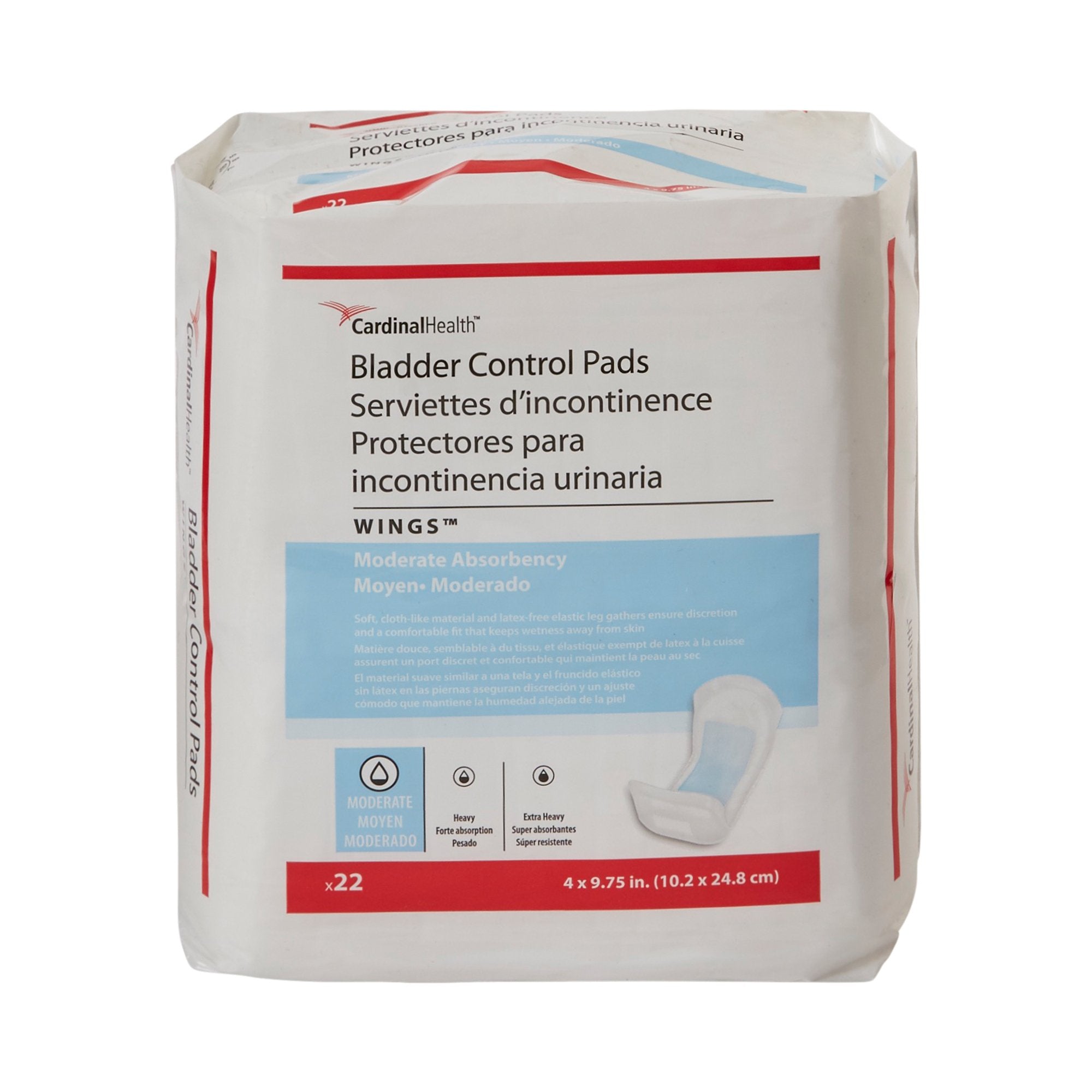 Sure Care Bladder Control Pads, Polymer Core, One Size Fits Most, Adult, Unisex, Disposable (22 Units)