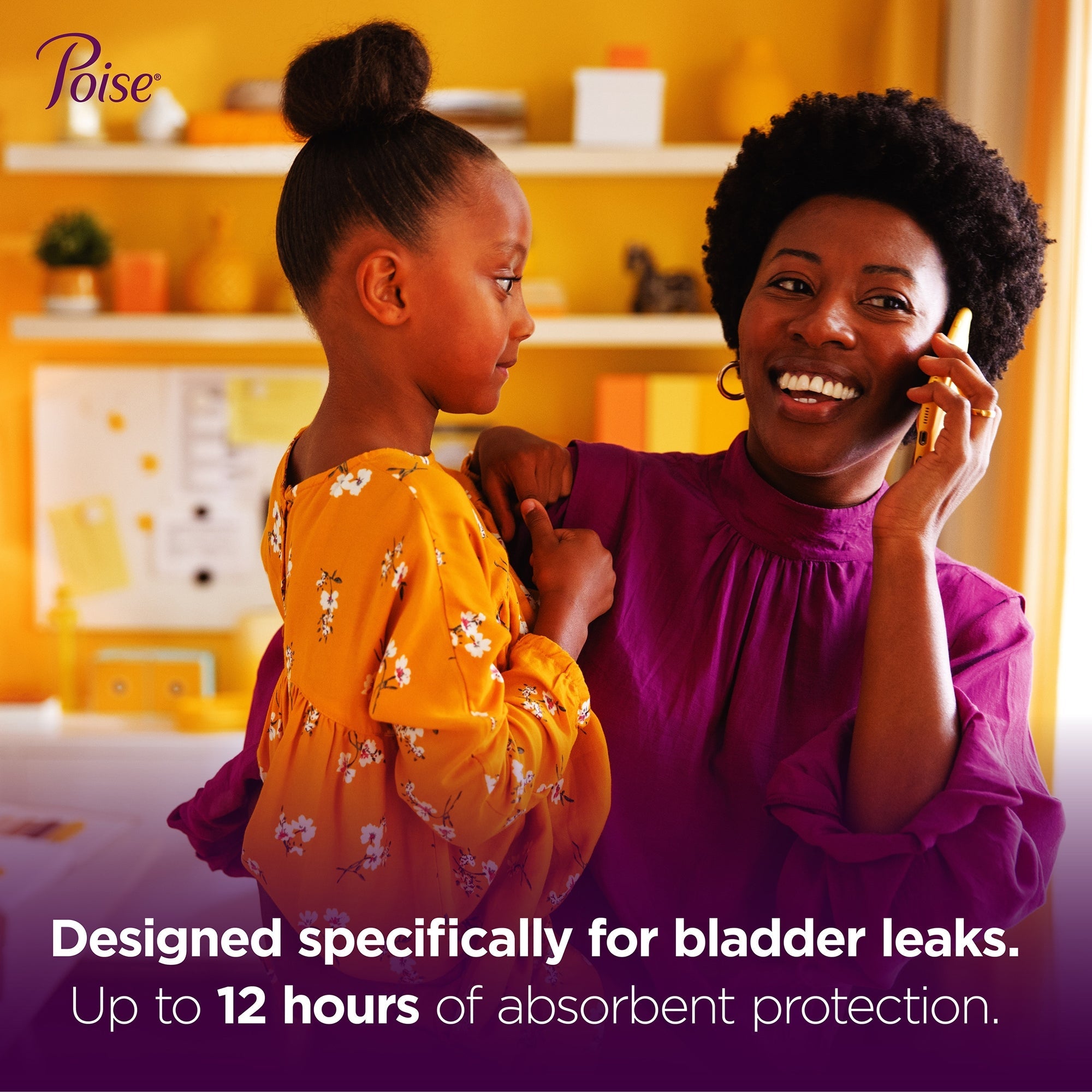 Poise Bladder Control Pad, Long, Light Absorbency, Disposable, Absorb-Loc Core, Female, One Size Fits Most (24 Units)