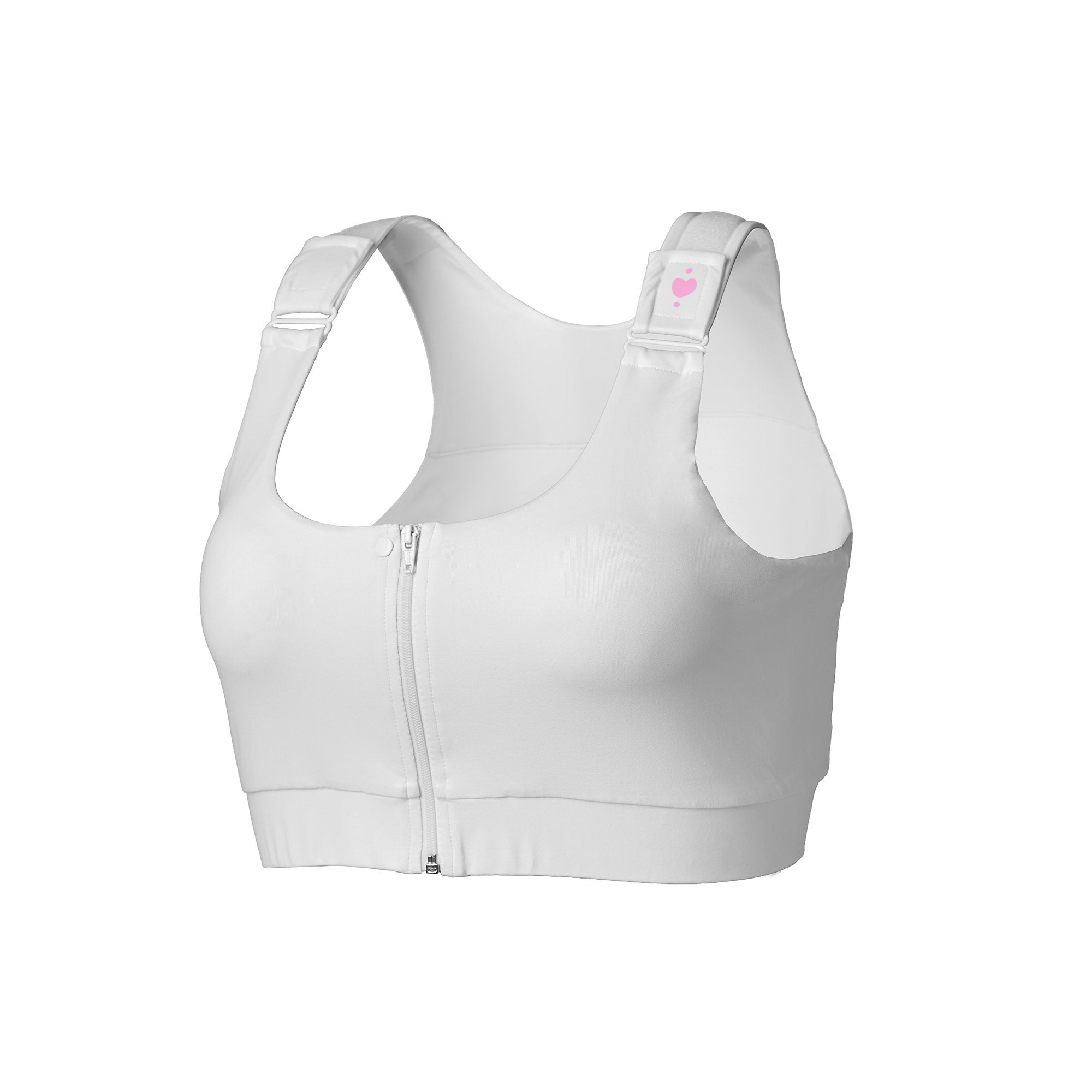 Shirl Post Surgical Bra, White, Queen Size