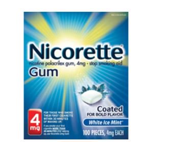 Stop Smoking Aid Nicorette® 4 mg Strength Gum